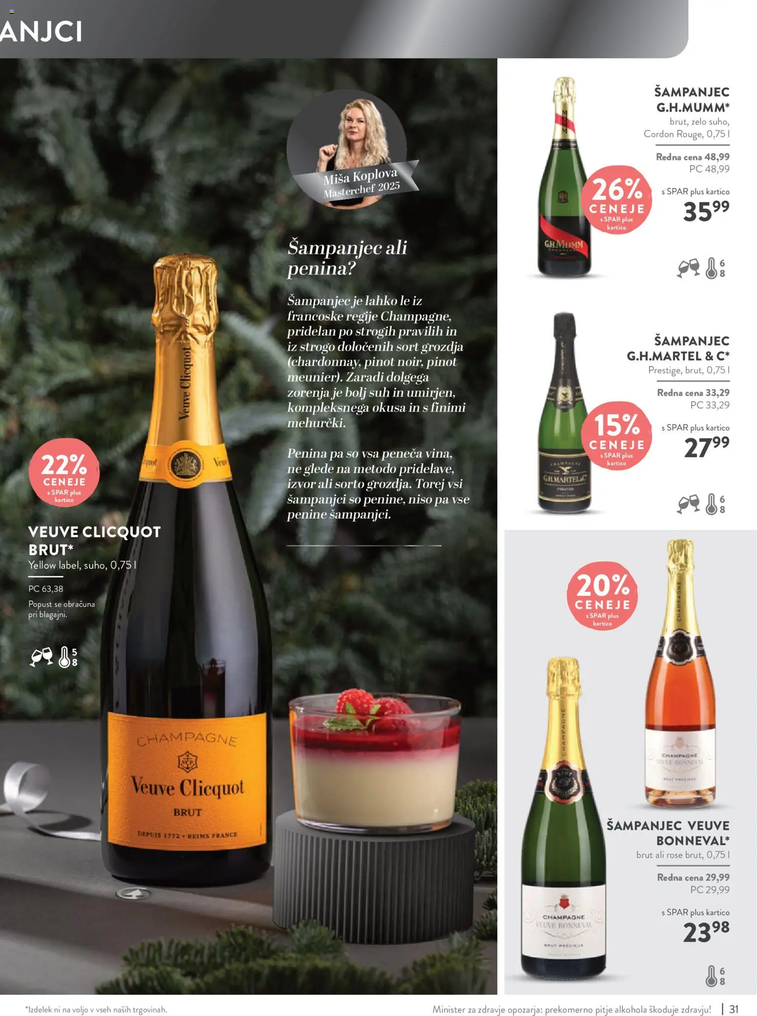 Novi Spar katalog ponudbe – veljaven od 05.11.2025 | Stran: 31 | Izdelki: Penina