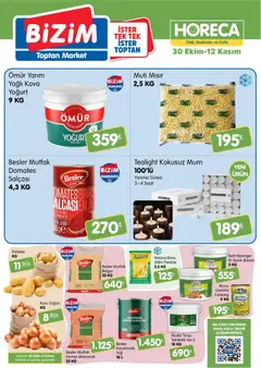 30.10.2025 tarihinden itibaren geçerli olan Bizim Toptan kataloğu önizlemesi