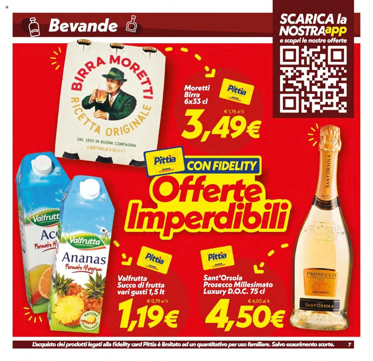 Volantino SuperConveniente del 12.08.2025 | Pagina: 7 | Prodotti: Birra, Prosecco, Ananas, Succo di frutta