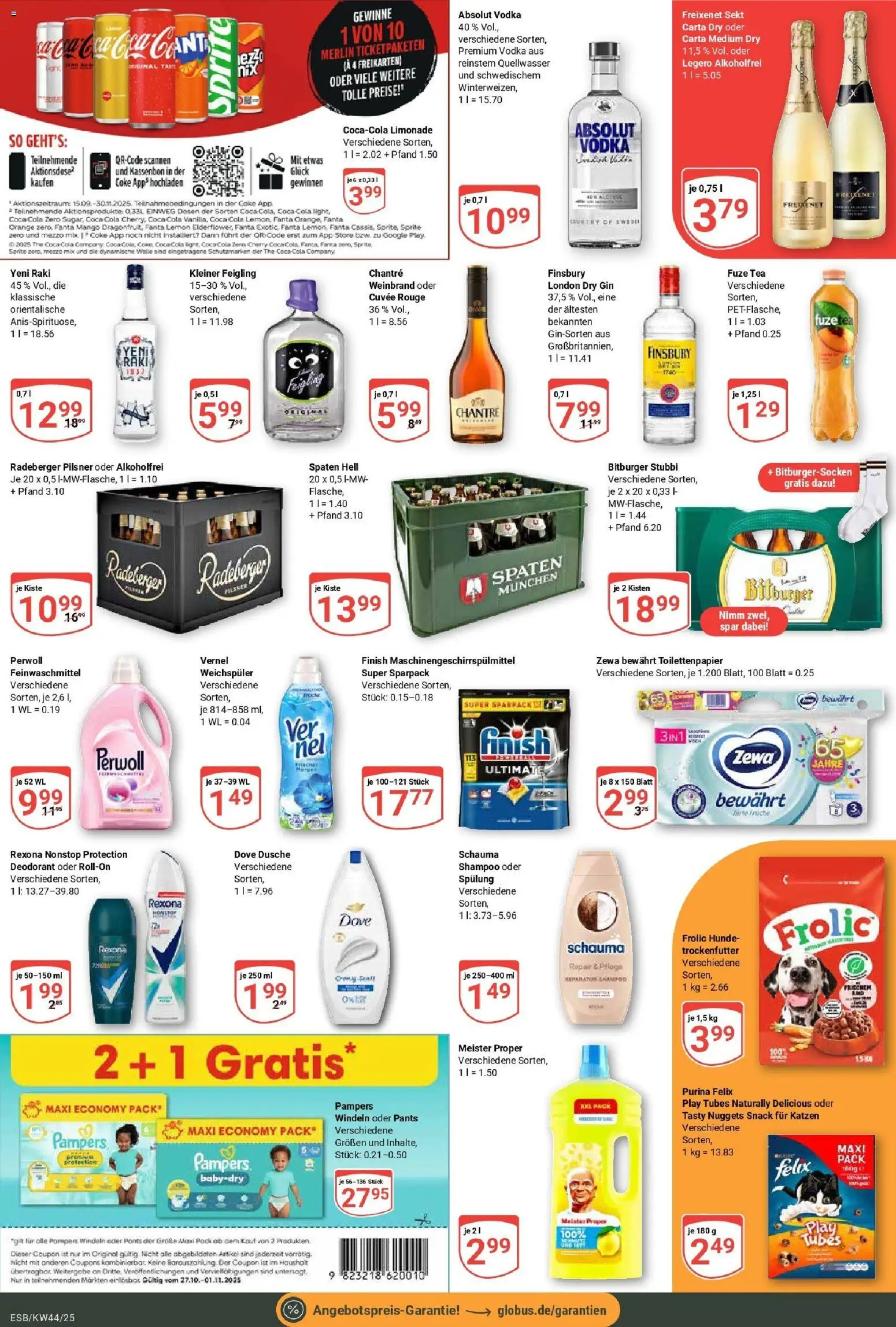 Globus prospekt Eschborn	 – gültig ab 26.10.2025 | Seite: 3 | Produkte: Coca cola, Cola, Freixenet, Rouge