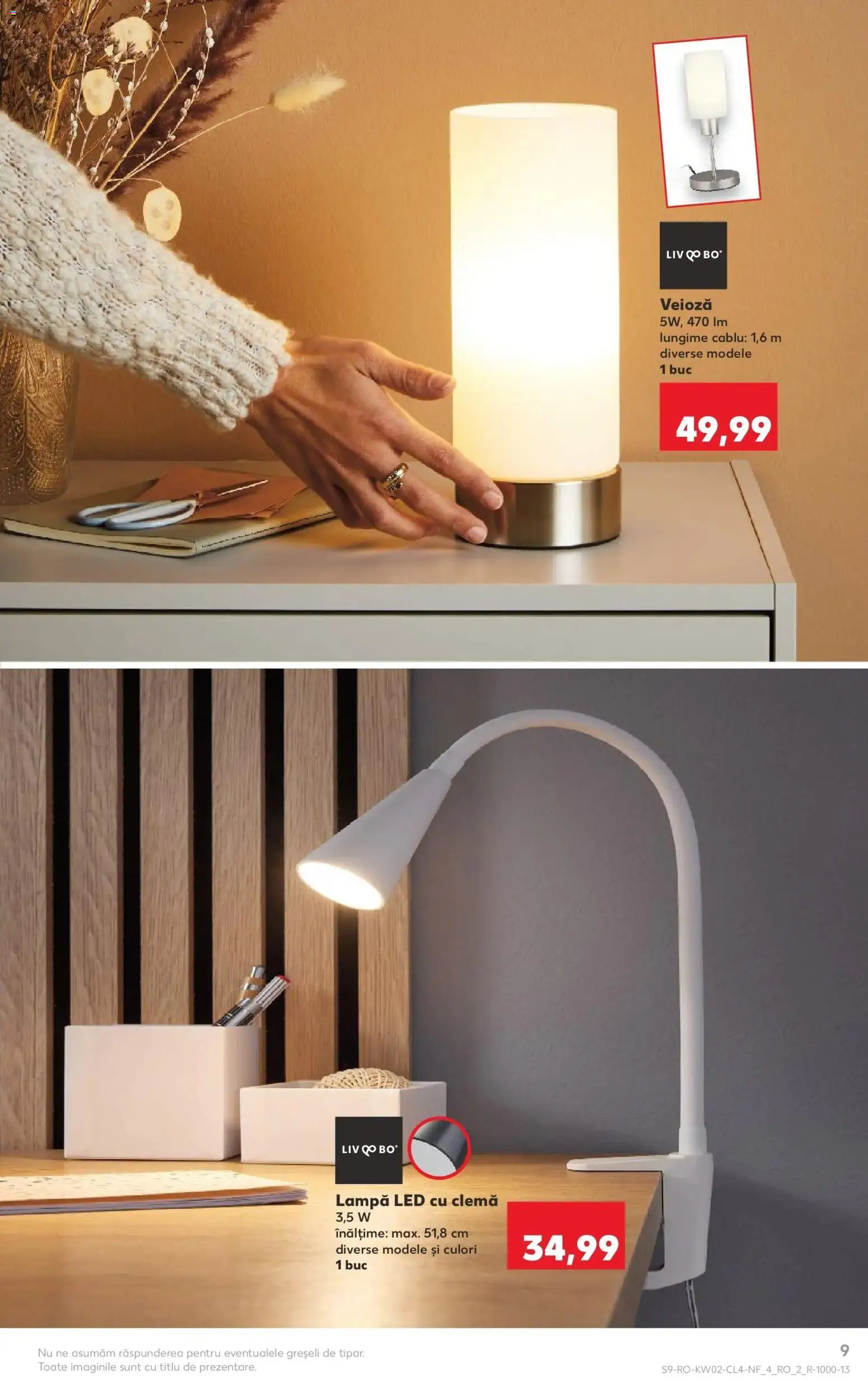 Noul catalog Kaufland – valabil de la 07.01.2026 | Pagină: 9 | Produse: Cablu, Babak, Lampă, Veioză