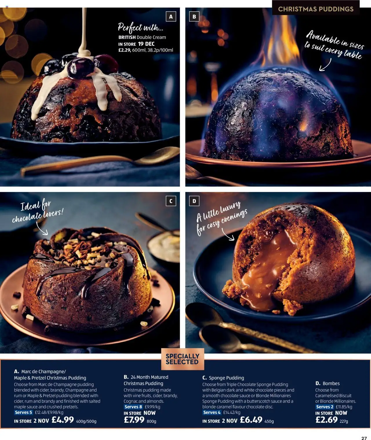 {H1} | Page: 27 | Products: Chocolate, Suit, Cream, Pudding