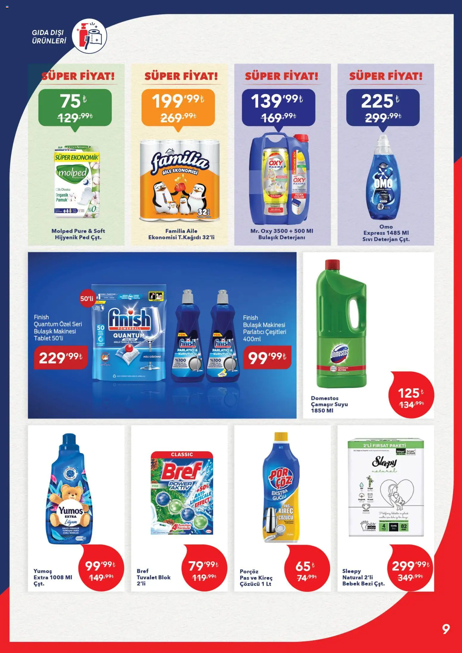 Kim Market Katalog - Marmara Insert - 13.11.2025 tarihinden itibaren geçerlidir | Sayfa: 9 | Ürünler: Tuvalet, Bulaşık deterjanı, Su, Bulaşık makinesi