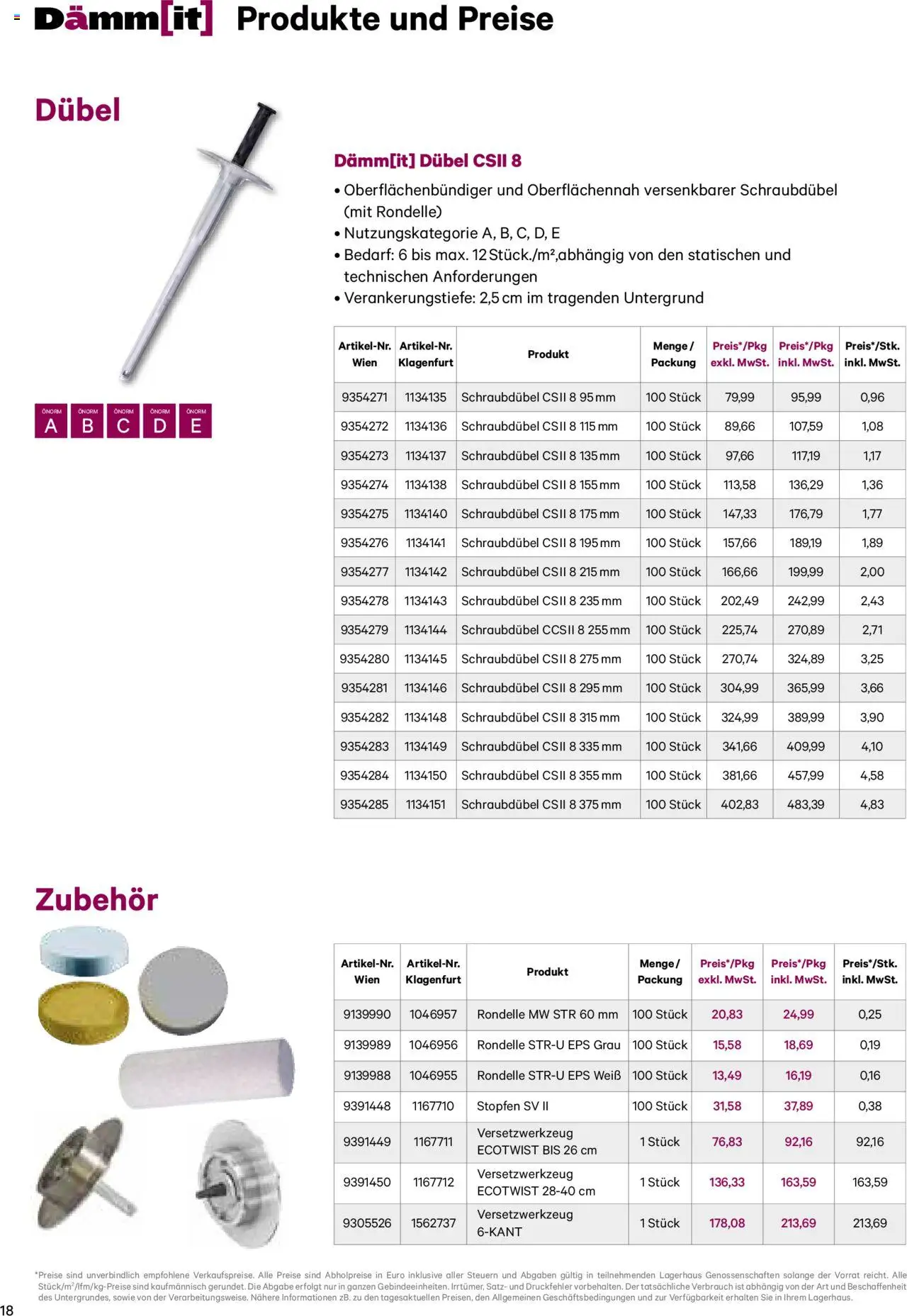 Lagerhaus Dämm[it] Katalog 2025 gültig ab 08.01.2025 | Seite: 18
