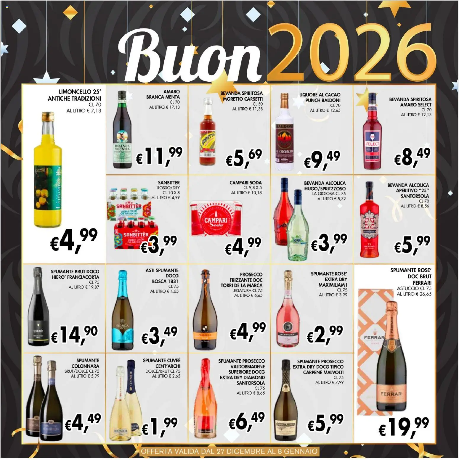 Volantino Coal del 27.12.2025 | Pagina: 19 | Prodotti: Spumante, Limoncello, Cacao, Aperitivo
