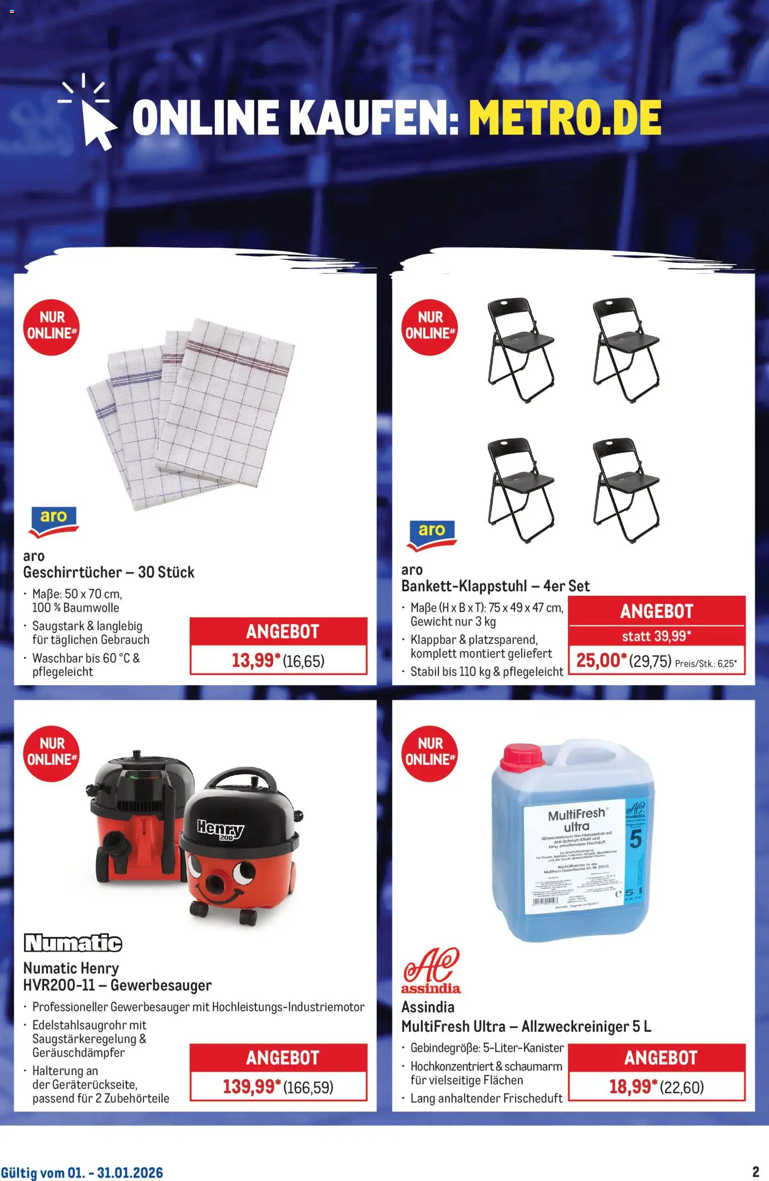 Metro  Monats-Menü – gültig ab 01.01.2026 | Seite: 21