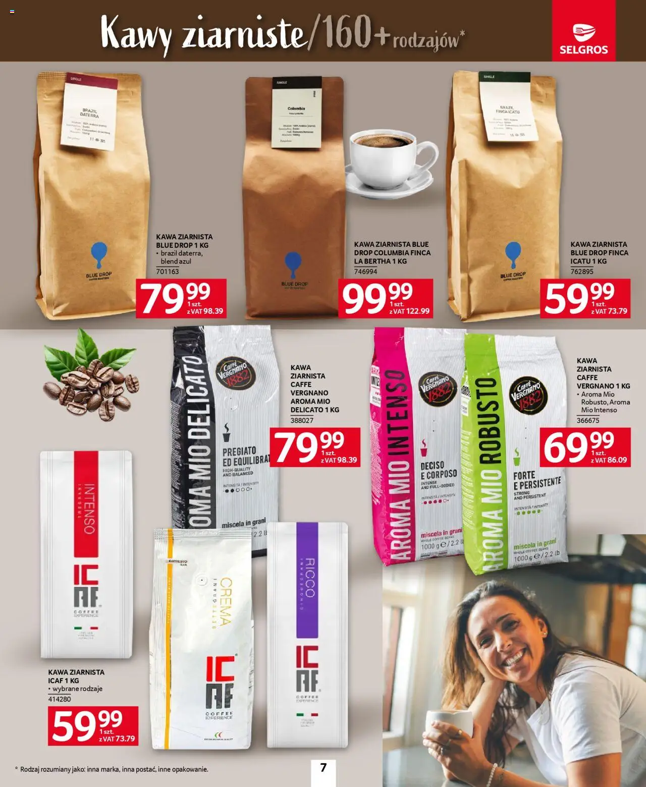 Selgros cash&carry Gazetka - Kawa i Herbata od 09.10.2025 | Strona: 7 | Produkty: Kawa ziarnista, Kawa