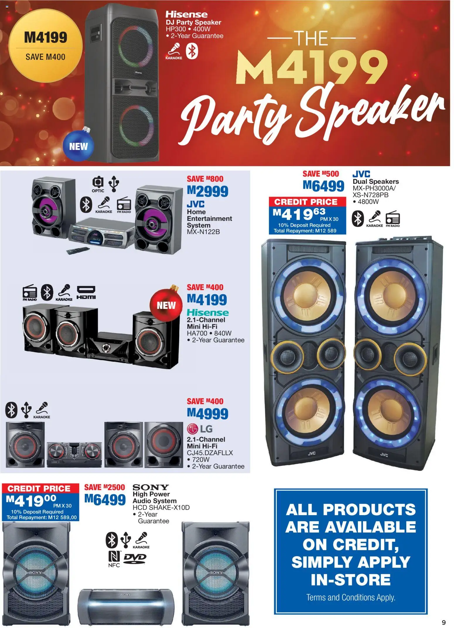 New OK Furniture catalogue – valid from 08.12.2025 | Page: 9 | Products: Audio, Radio, Speaker