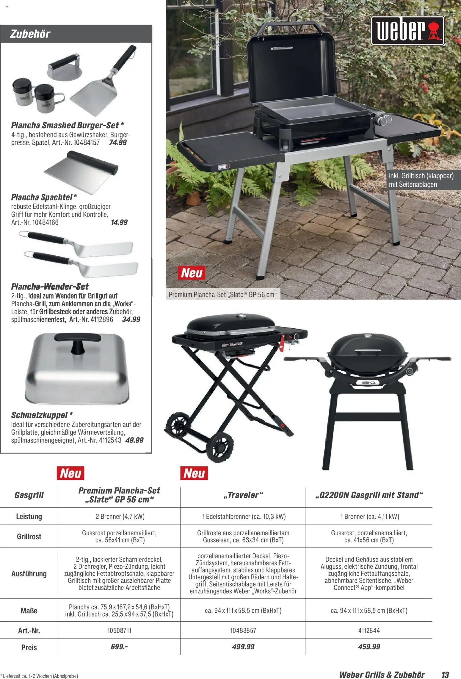 Toom Baumarkt  Grills & Zubehör 2026 – gültig ab 14.02.2026 | Seite: 13 | Produkte: Burger