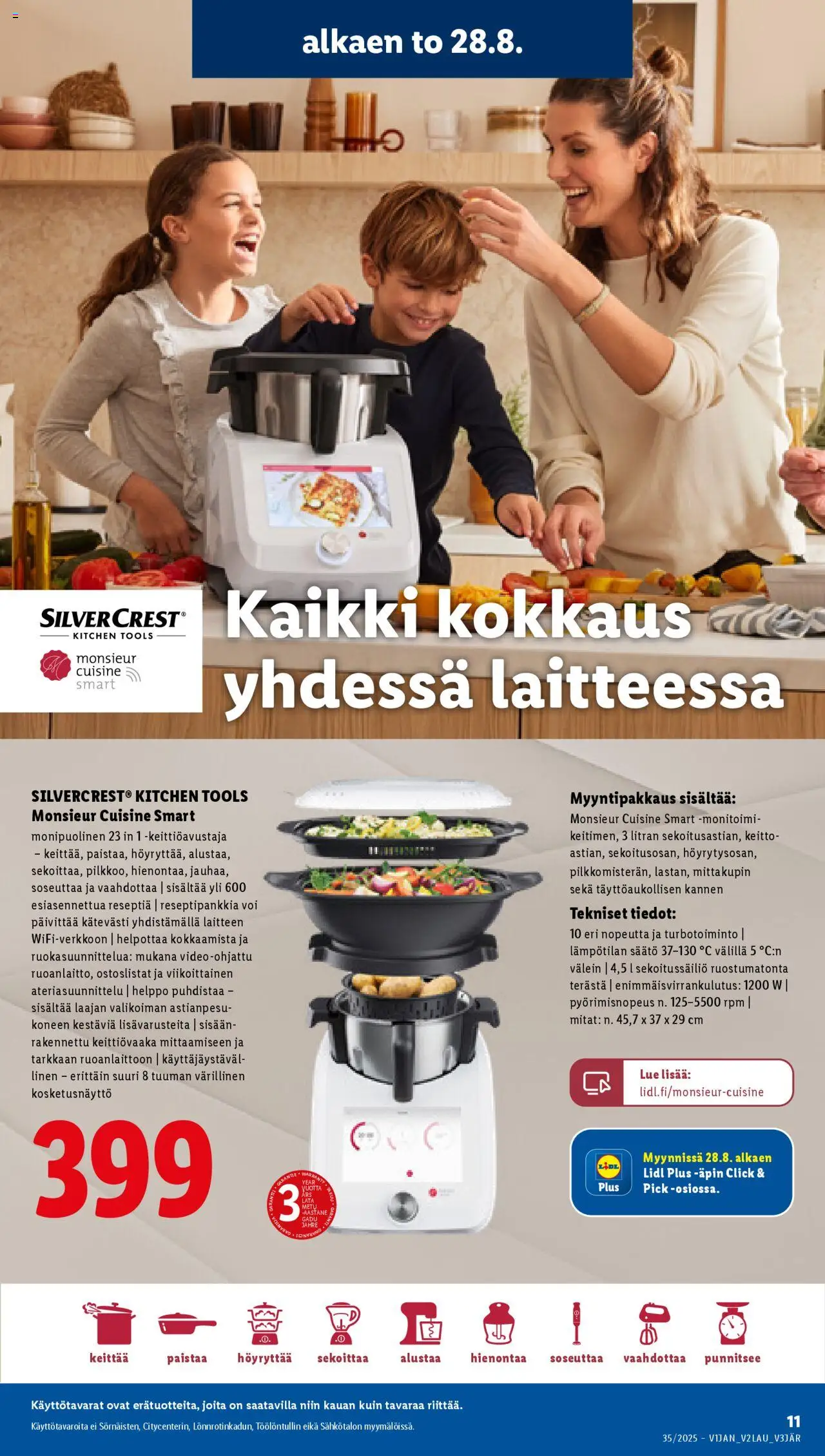  | Sivu: 11 | Tuotteet: Keittiövaaka, Keitto, Voi, Video