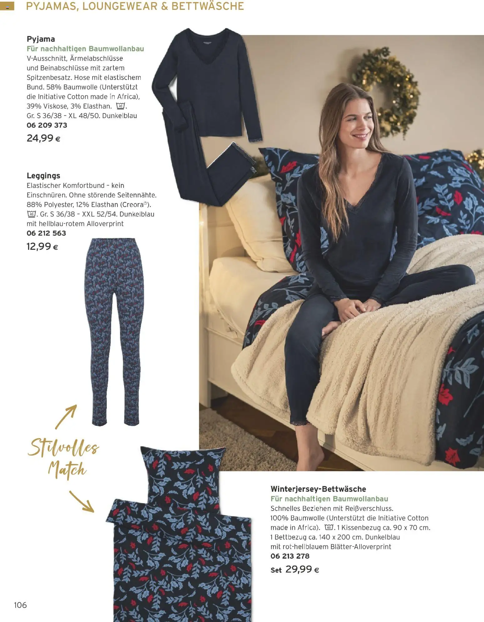 Tchibo Eduscho Tchibo Katalog: Advent 2025 gültig ab 13.11.2025 | Seite: 106 | Produkte: Hose, Pyjama, Leggings