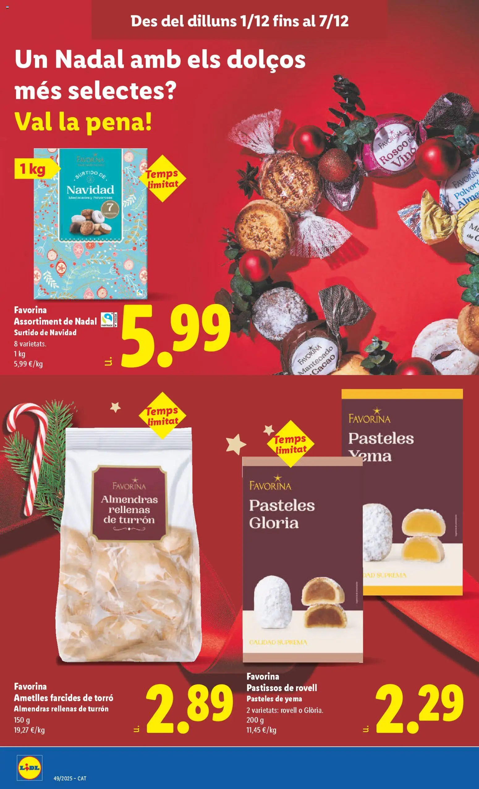Lidl folleto │ válido desde el 01.12.2025 | Página: 22 | Productos: Vino, Φρυγανιές σικάλεως