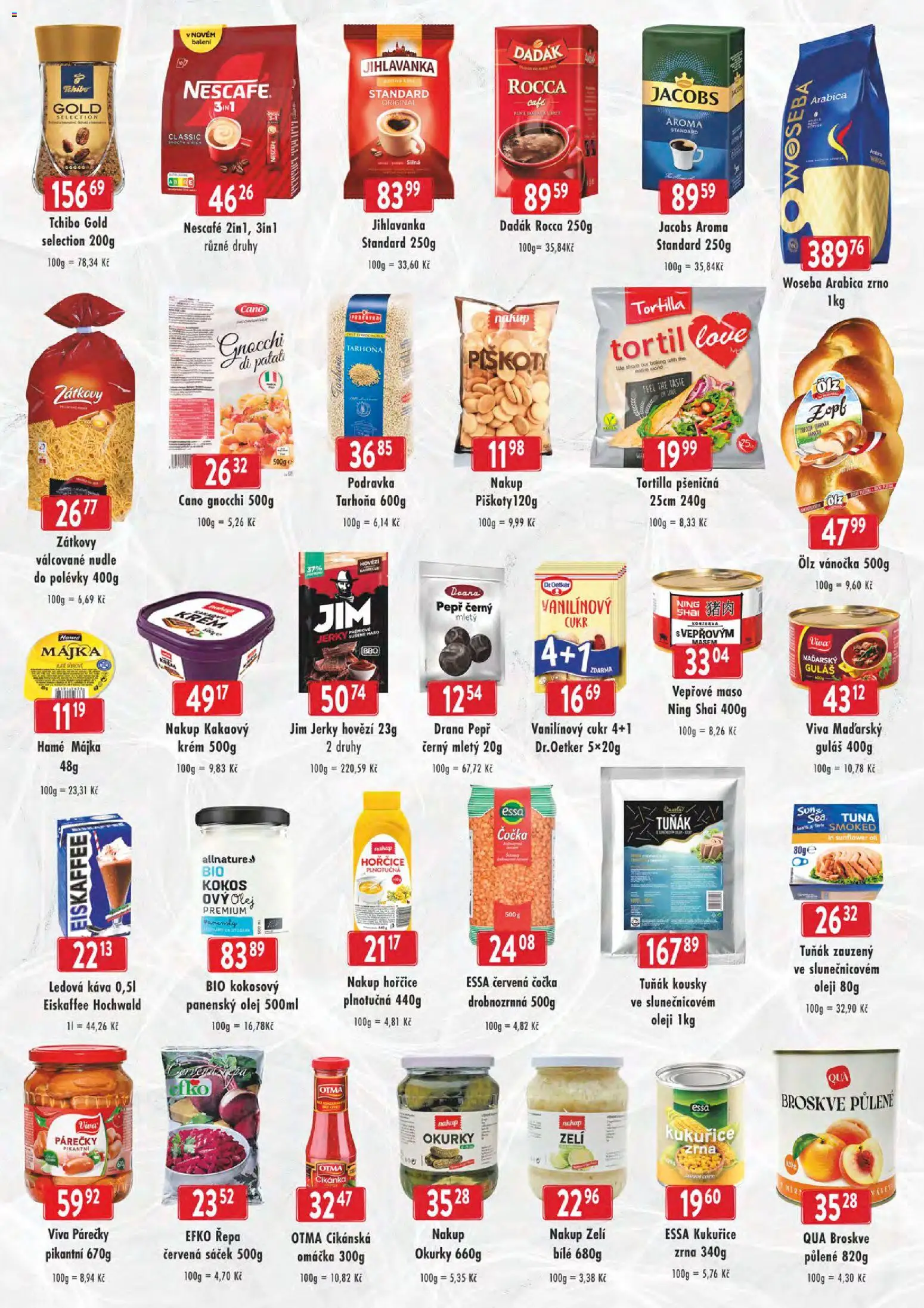 Astur & Qanto leták - cash&carry Jeseník, Krnov od 15.04.2026 | Strana: 4 | Produkty: Olej, Zelí, Broskve, Guláš