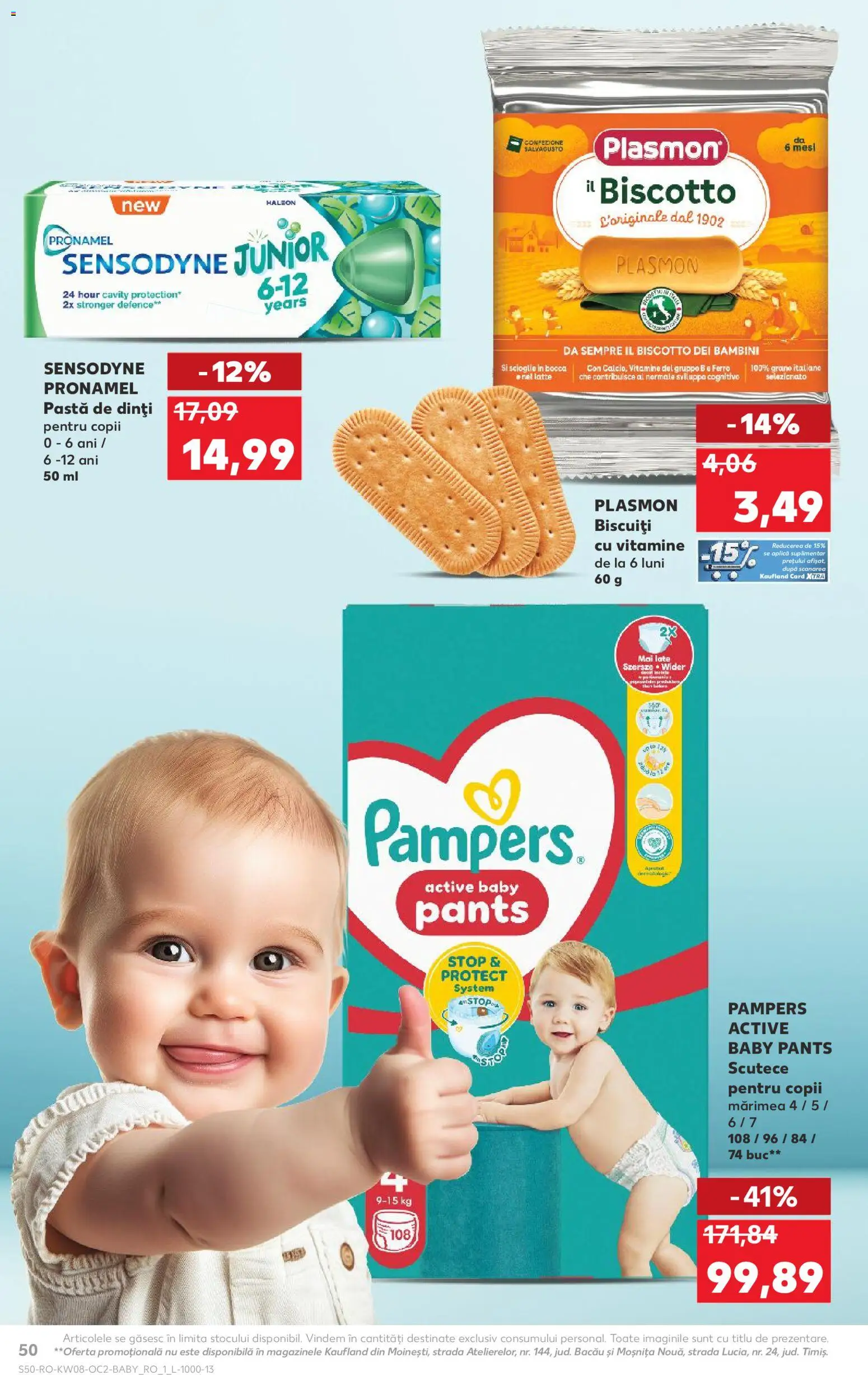 Noul catalog Kaufland – valabil de la 18.02.2026 | Pagină: 50 | Produse: Pirinç gevreği, Pastă de dinți, Biscuiți, Scutece