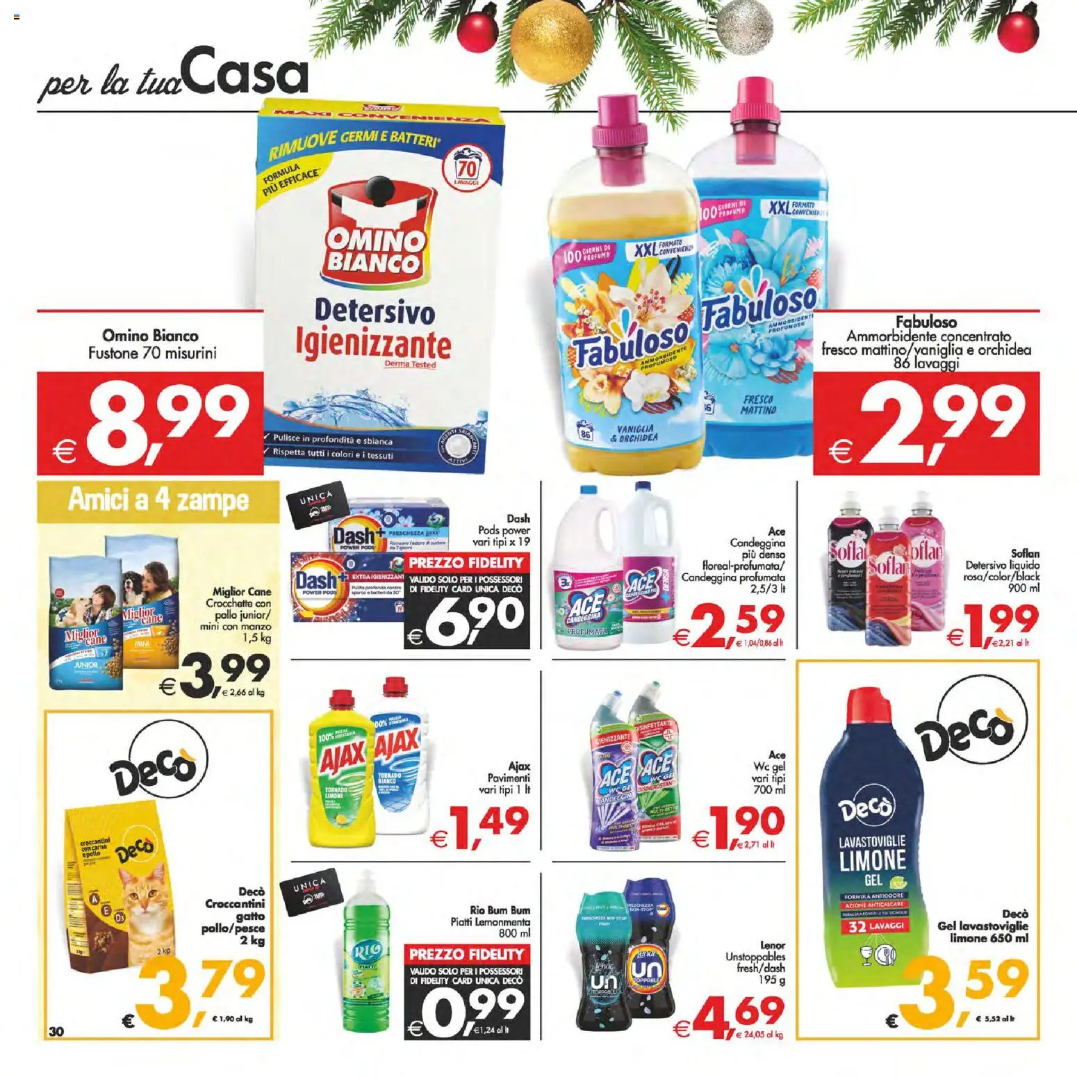 Volantino Decò del 05.12.2025 | Pagina: 37 | Prodotti: Ammorbidente, Candeggina, Orchidea, WC
