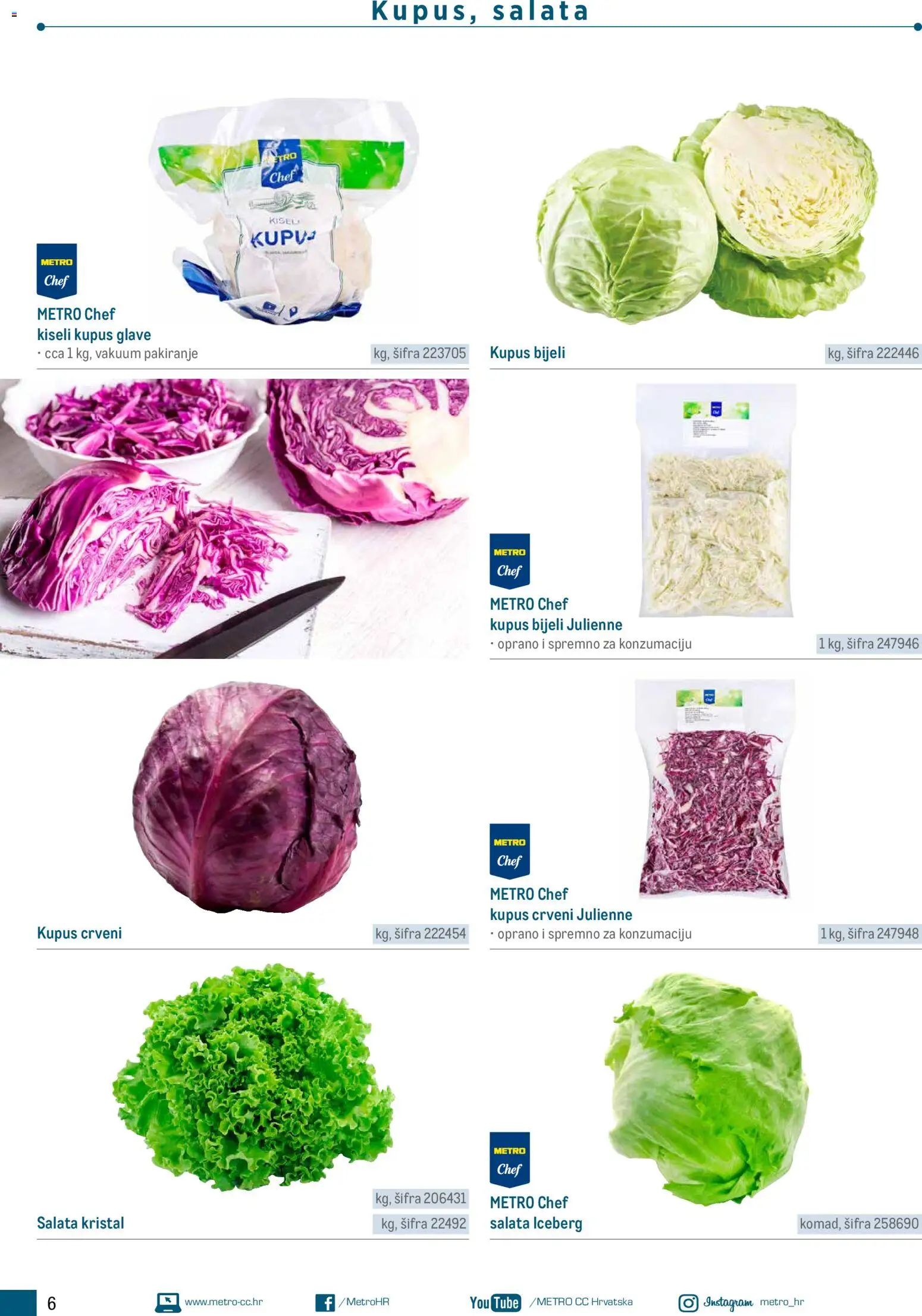 Metro katalog | vrijedi od 05.03.2026 | Stranica: 6 | Proizvodi: Salata, Kupus