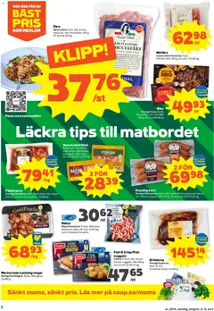 Stora Coop erbjudanden - Förhandsvisning av reklamblad från butik Stora Coop aktuell från 13.04.2026 | Sida: 2 | Produkter: Bacon, Nötfärs, Galler, Soja
