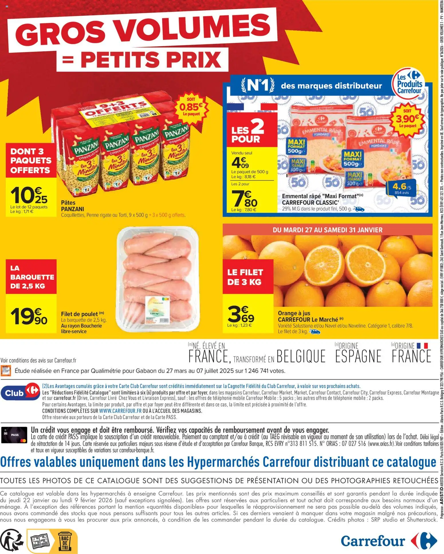 {H1} | Page: 2 | Produits: Orange, Jus, Coquillettes, Livre