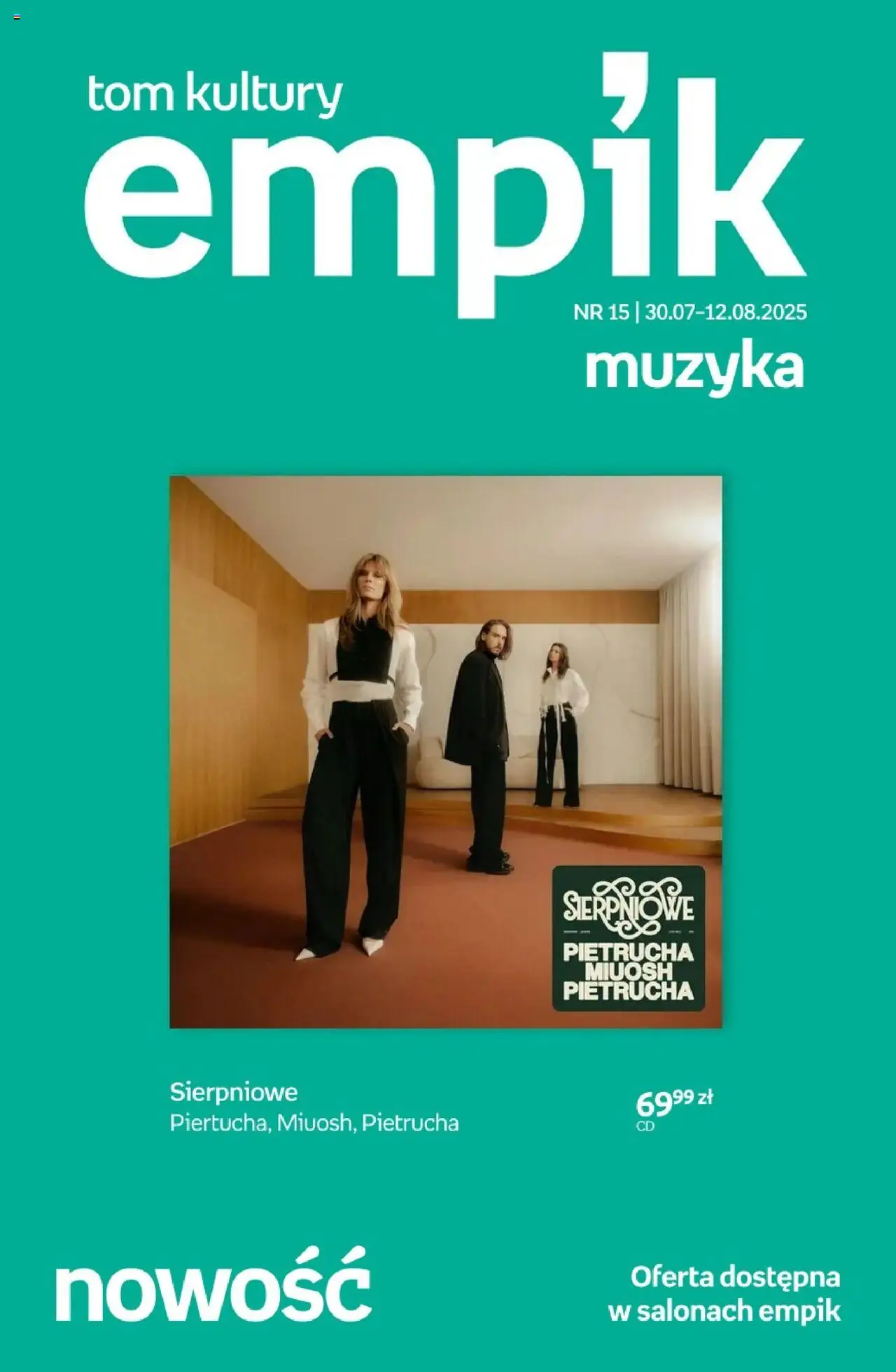 Empik promocje - Tom kultury Muzyka od 30.07.2025 | Strona: 1