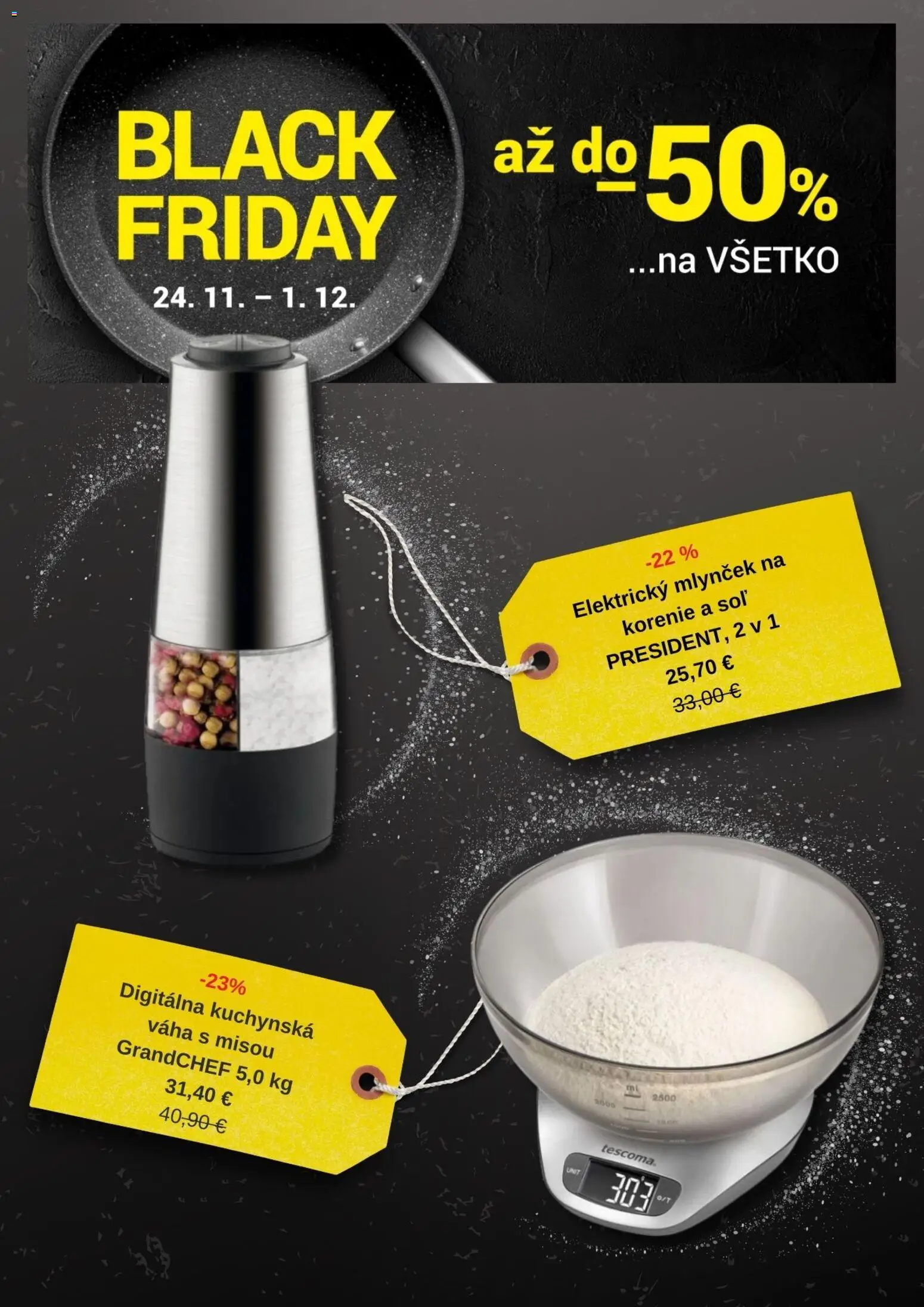 Nové TESCOMA akcie – leták je platný od 24.11.2025 | Strana: 5 | Produkty: Korenie, Váha, Mlynček