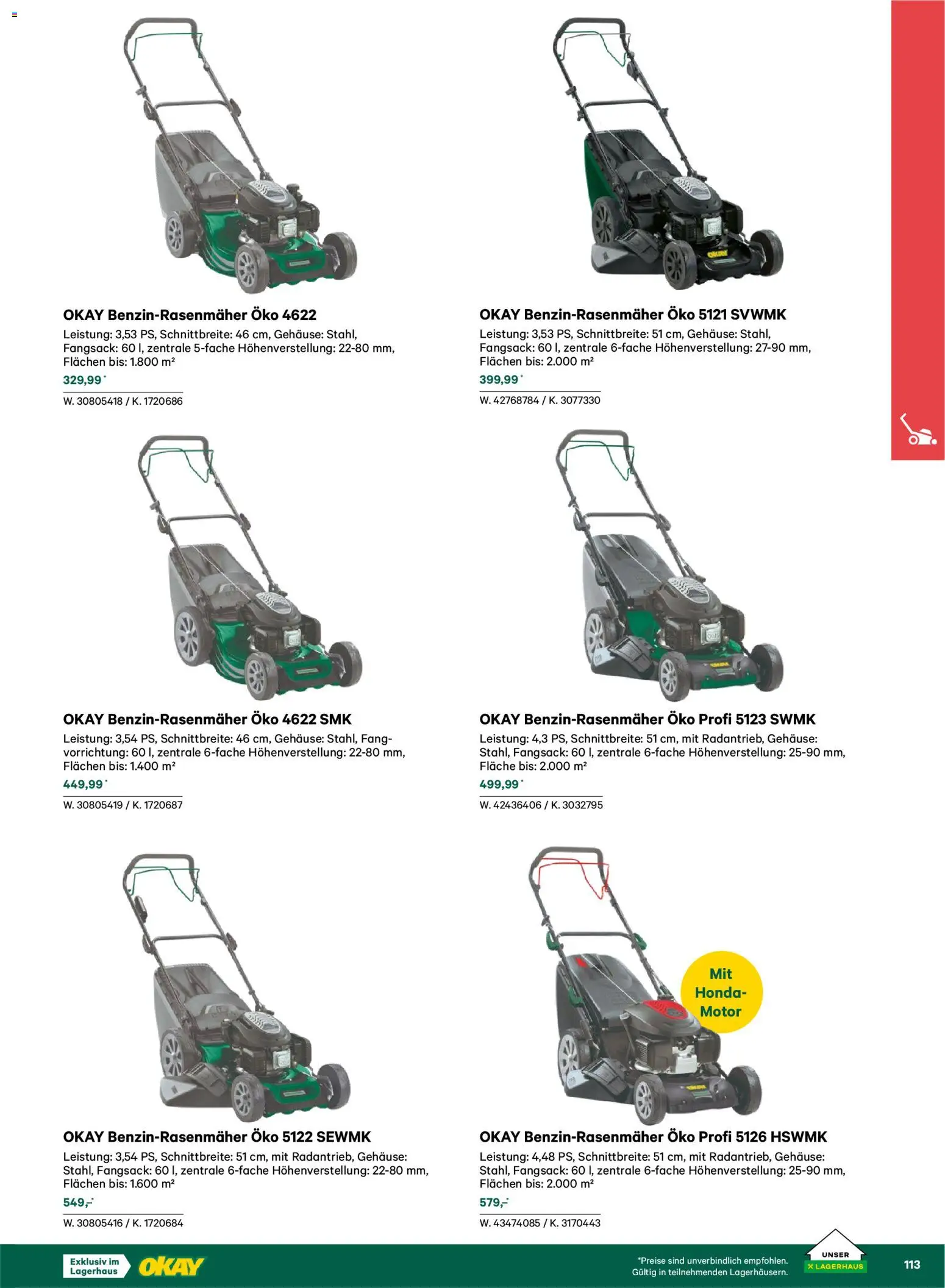 Lagerhaus  Garten und Freizeit Katalog 2026 gültig ab 22.02.2026 | Seite: 113