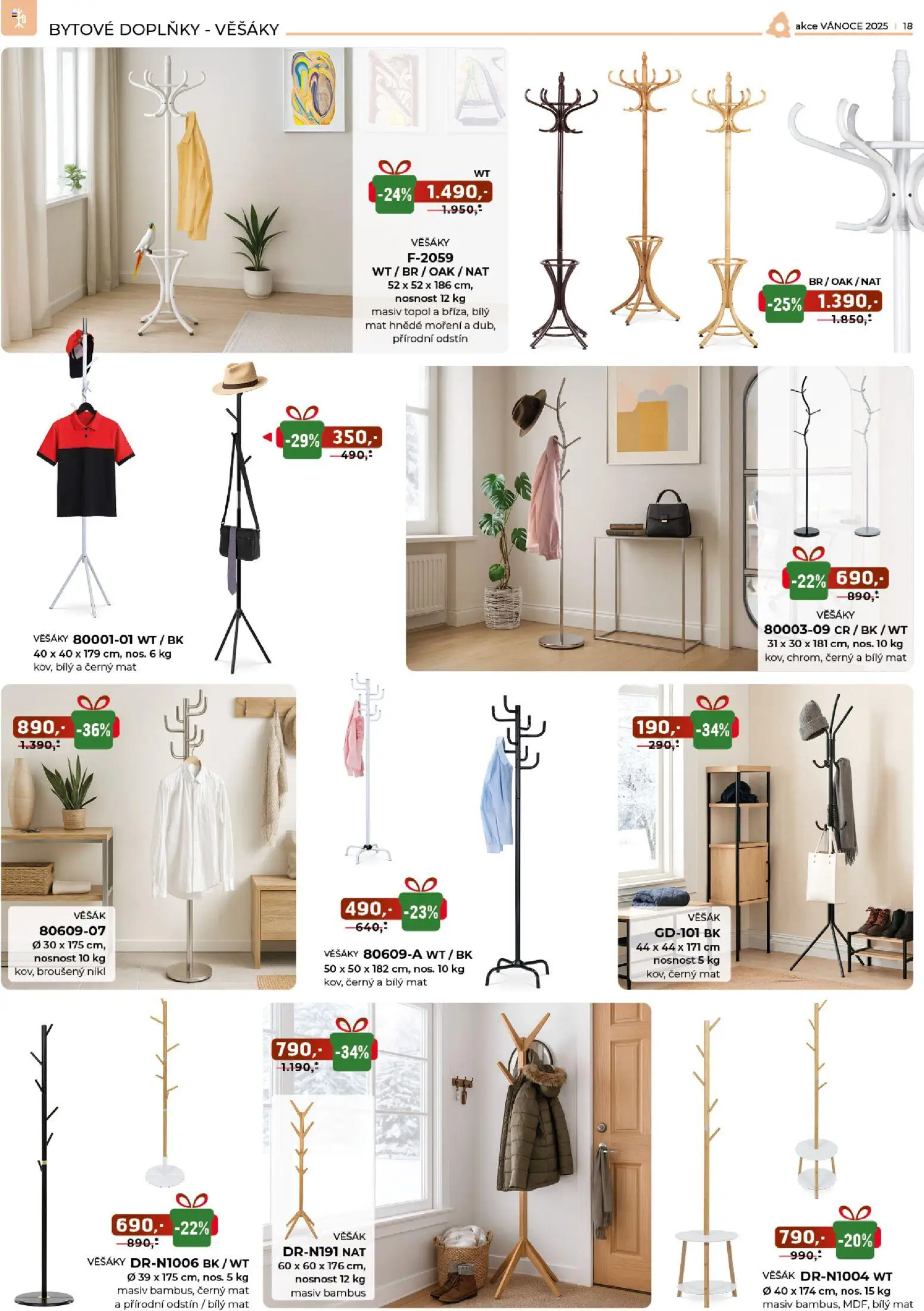 Jamall nábytek leták - Vánoce od 05.11.2025 | Strana: 18 | Produkty: Věšák