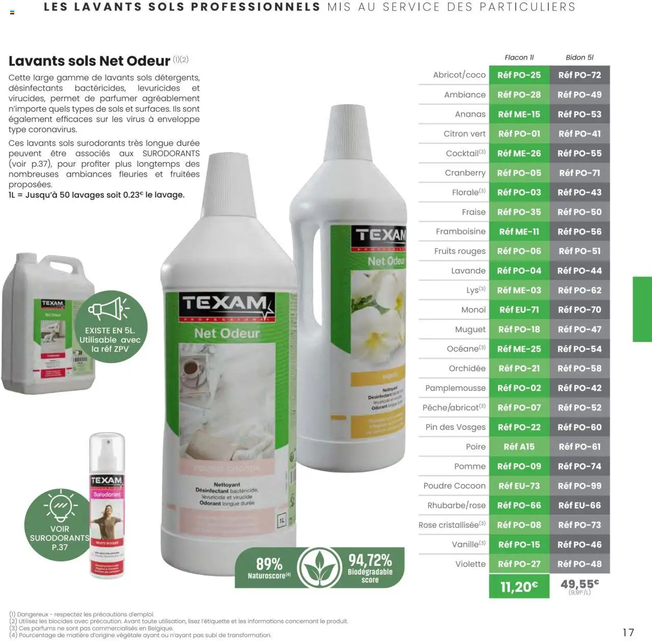 {H1} | Page: 17 | Produits: Pamplemousse, Poire, Enveloppe, Ananas