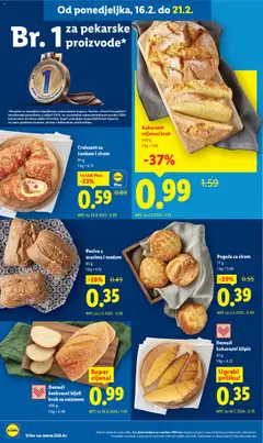 Pecivo s orasima i medom, Pastry with walnuts and honey, 85 g - Pregled kataloga iz trgovine Lidl, vrijedi od 16.02.2026 | Stranica: 6
