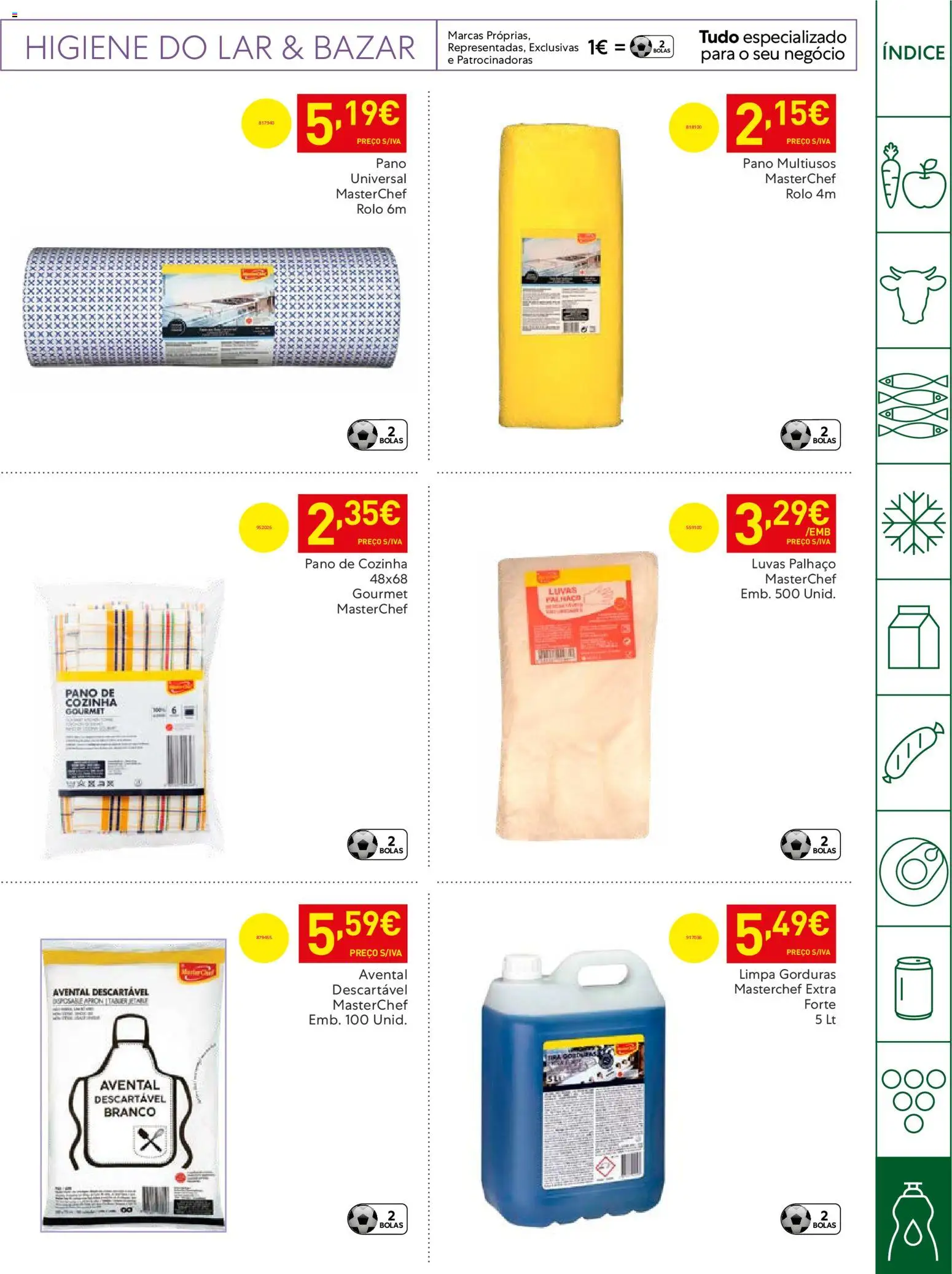 Recheio Horeca │ válido de 14.04.2026 | Página: 33 | Produtos: Luvas