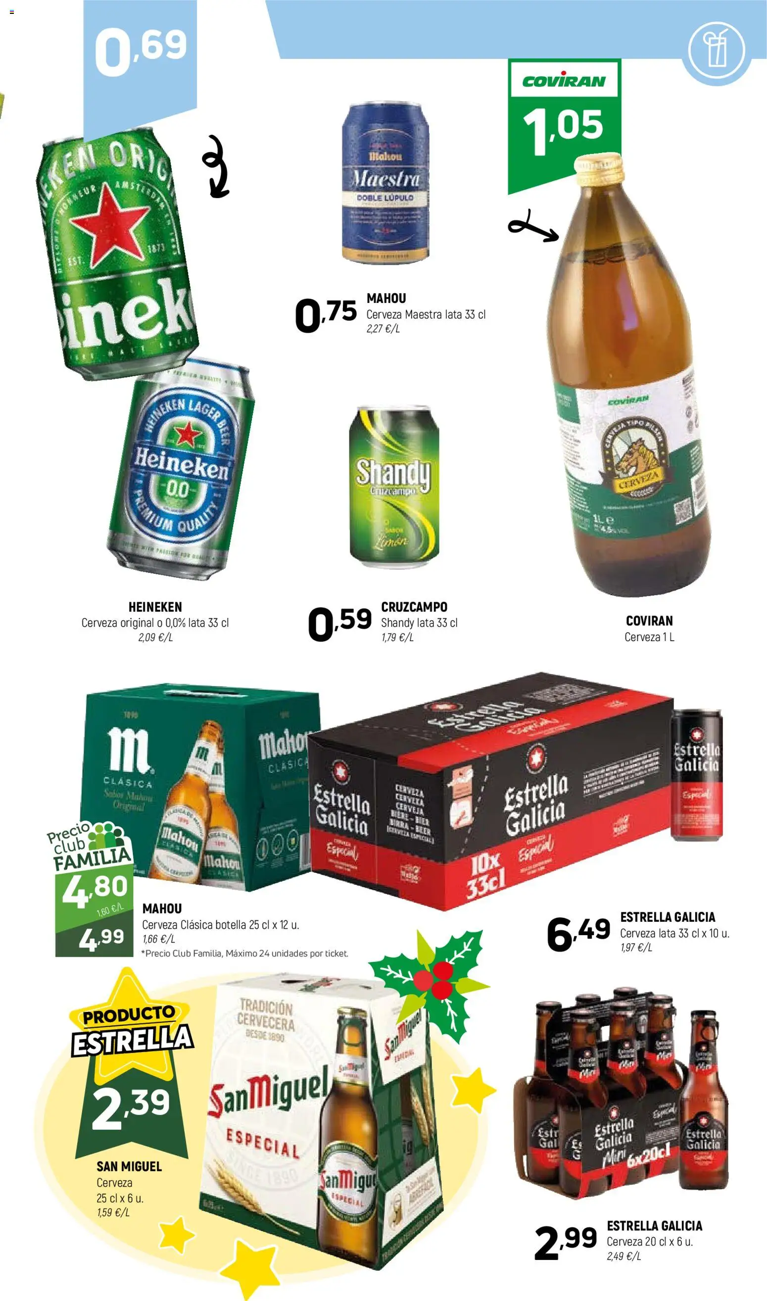 Coviran - Vizcaya │ válido desde el 18.11.2025 | Página: 19 | Productos: Cerveza, Σπανάκι