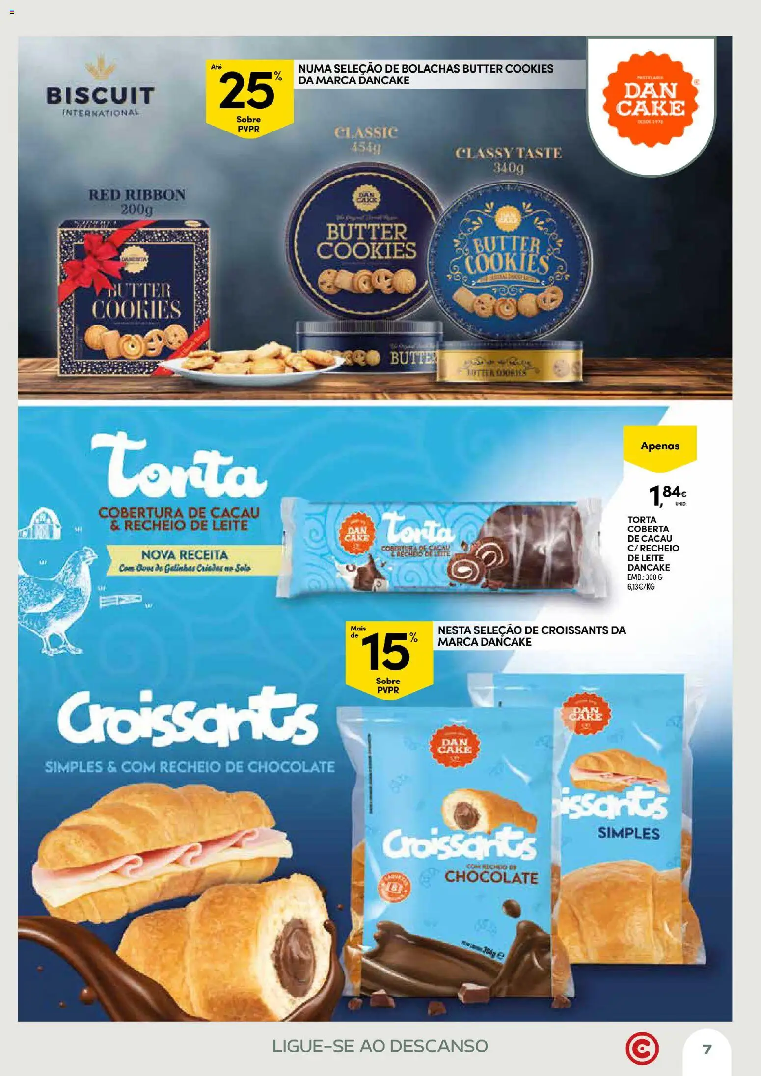 Continente Açores Momentos de pausa │ válido de 21.04.2026 | Página: 7 | Produtos: Bolachas, Leite, Chocolate, Torta