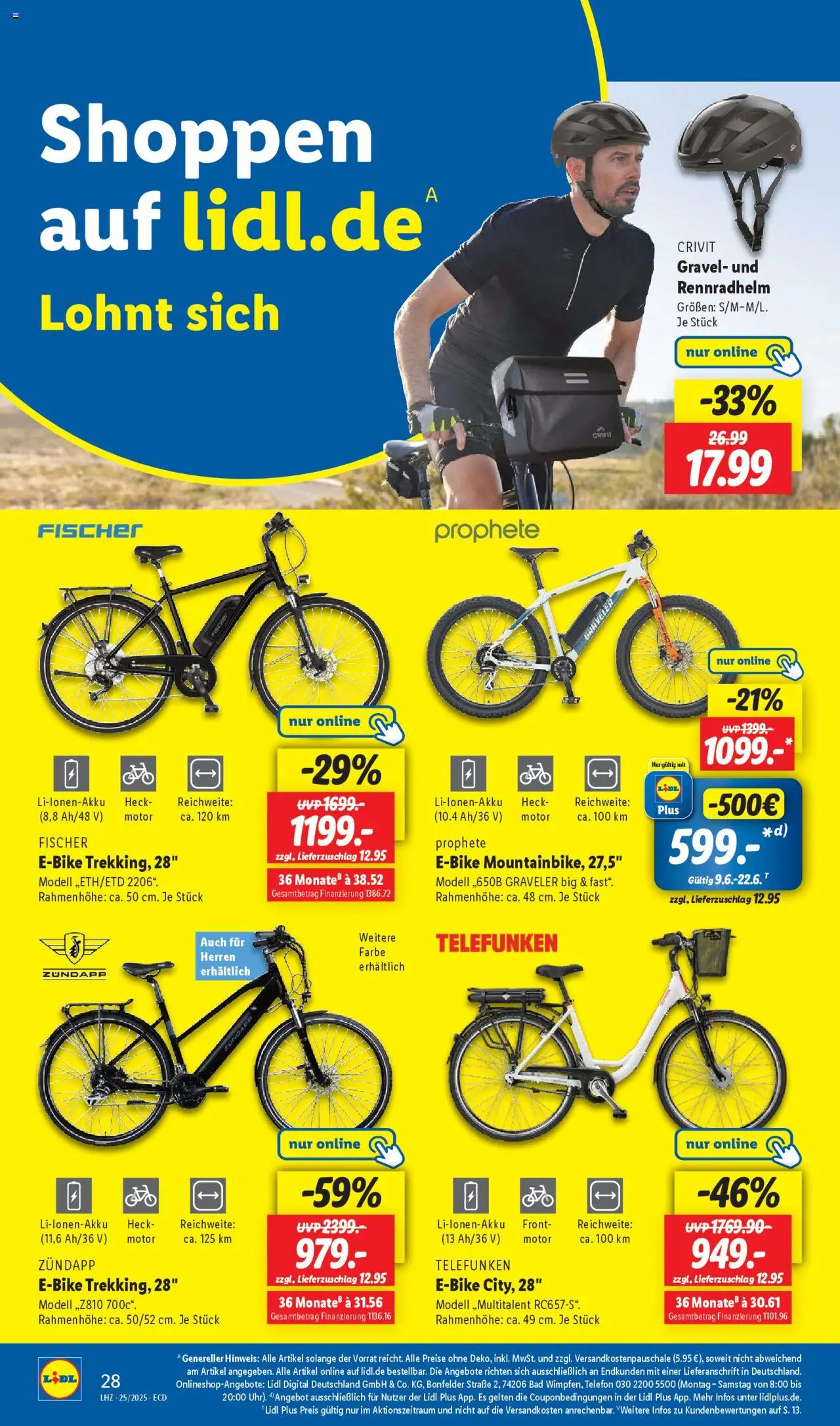 Lidl Prospekt 	 - gültig ab dem 16.06.2025 | Seite: 34 | Produkte: Bad, E-Bike, Telefon