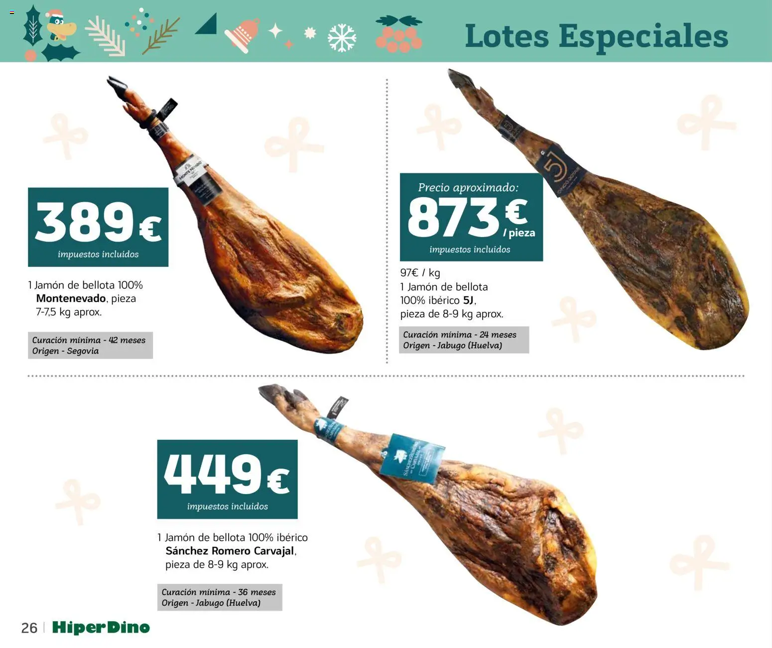 HiperDino - Catálogo Lotes y Cestas │ válido desde el 10.11.2025 | Página: 26 | Productos: Jamón