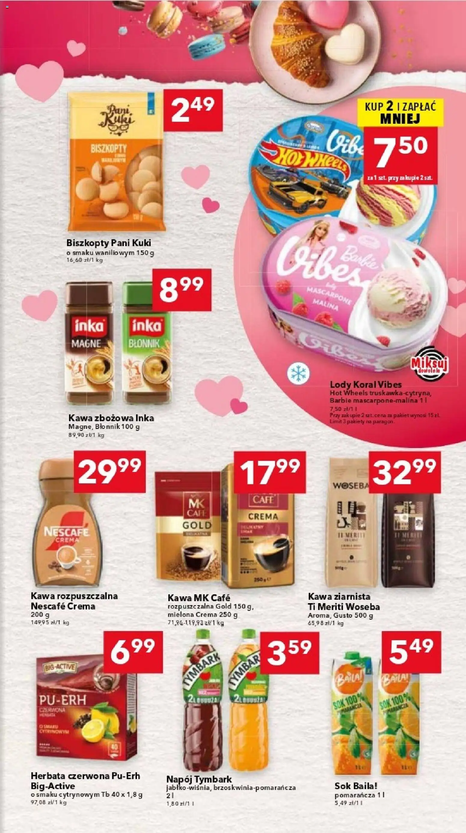 Lewiatan gazetka - Warszawa od 12.02.2026 | Strona: 13 | Produkty: Nescafe, Kawa ziarnista, Lody koral, Lody