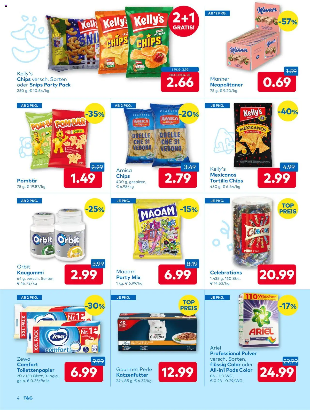 T&G Flugblatt gültig ab 28.08.2025 | Seite: 4 | Produkte: Chips
