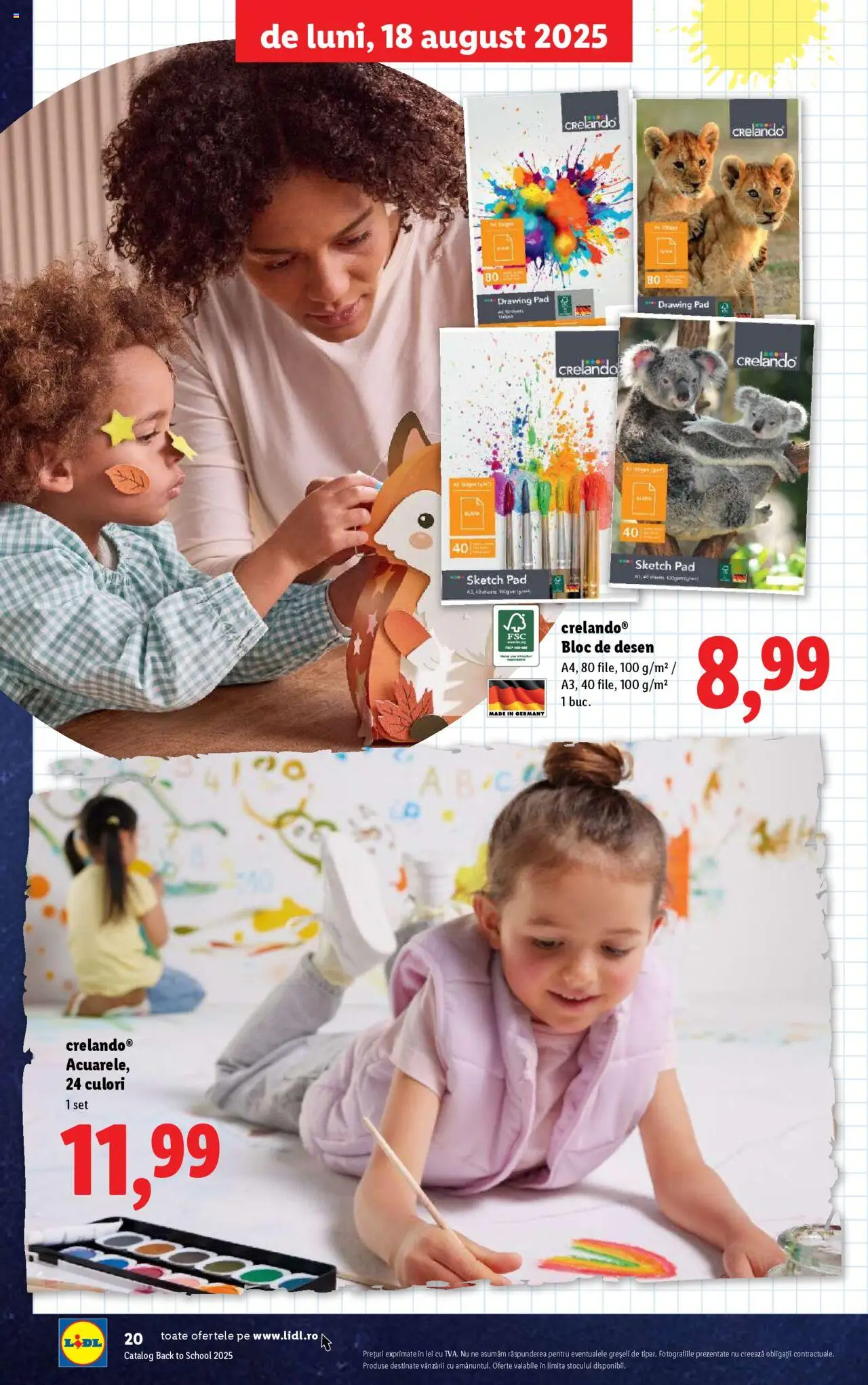 Lidl - Din nou la școală! – valabil de la 11.08.2025 | Pagină: 20