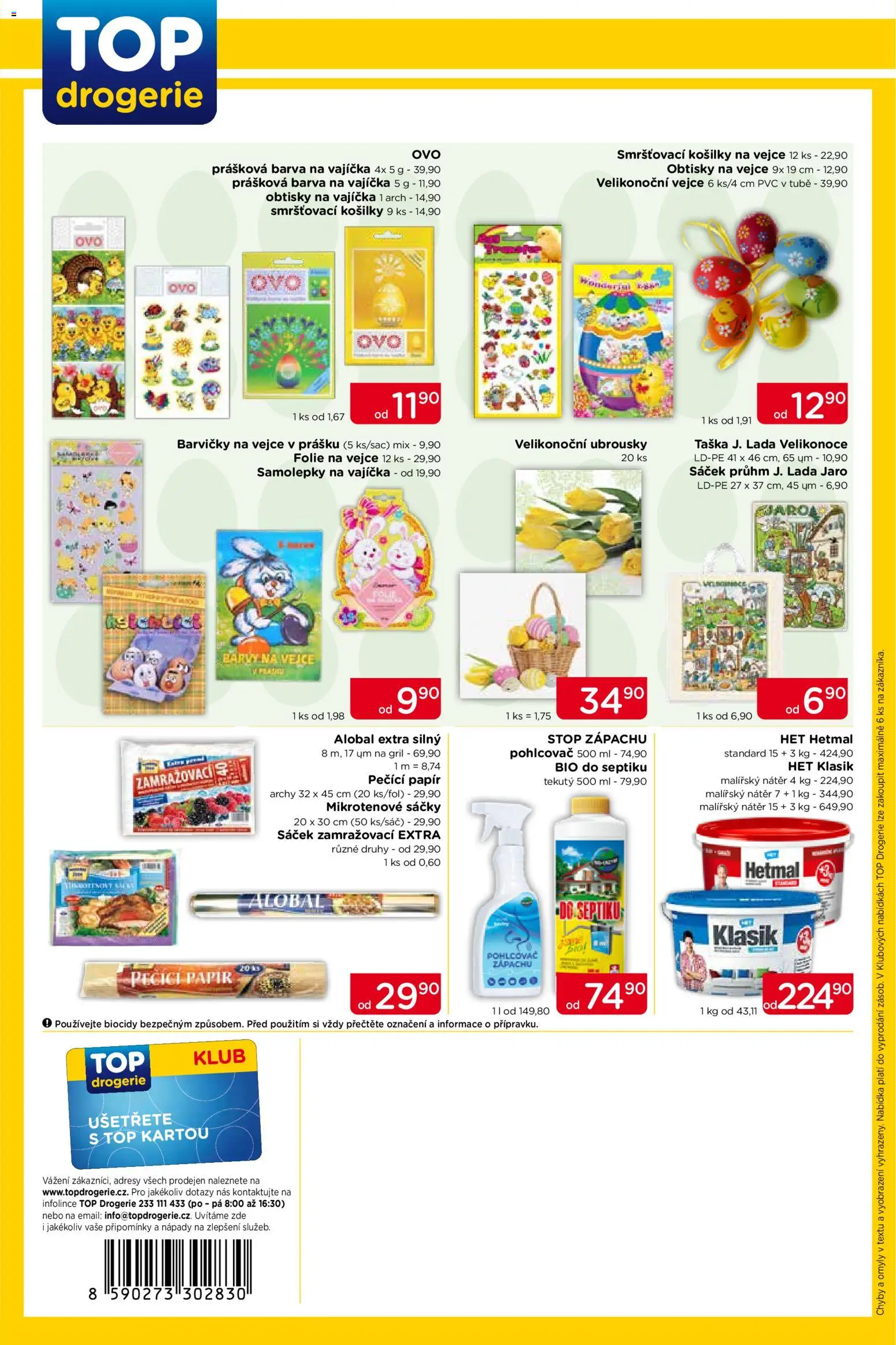 Top drogerie leták od 19.03.2026 | Strana: 4 | Produkty: Vajíčka, Taška, Drogerie, Sáček
