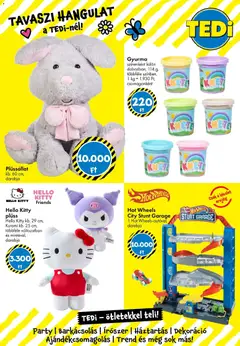 TEDi aktuális akciós újság - amely érvényes a következő dátumtól: 06.03.2026 | Oldal: 10 | Termékek: Gyurma, Plüss, Dekoráció