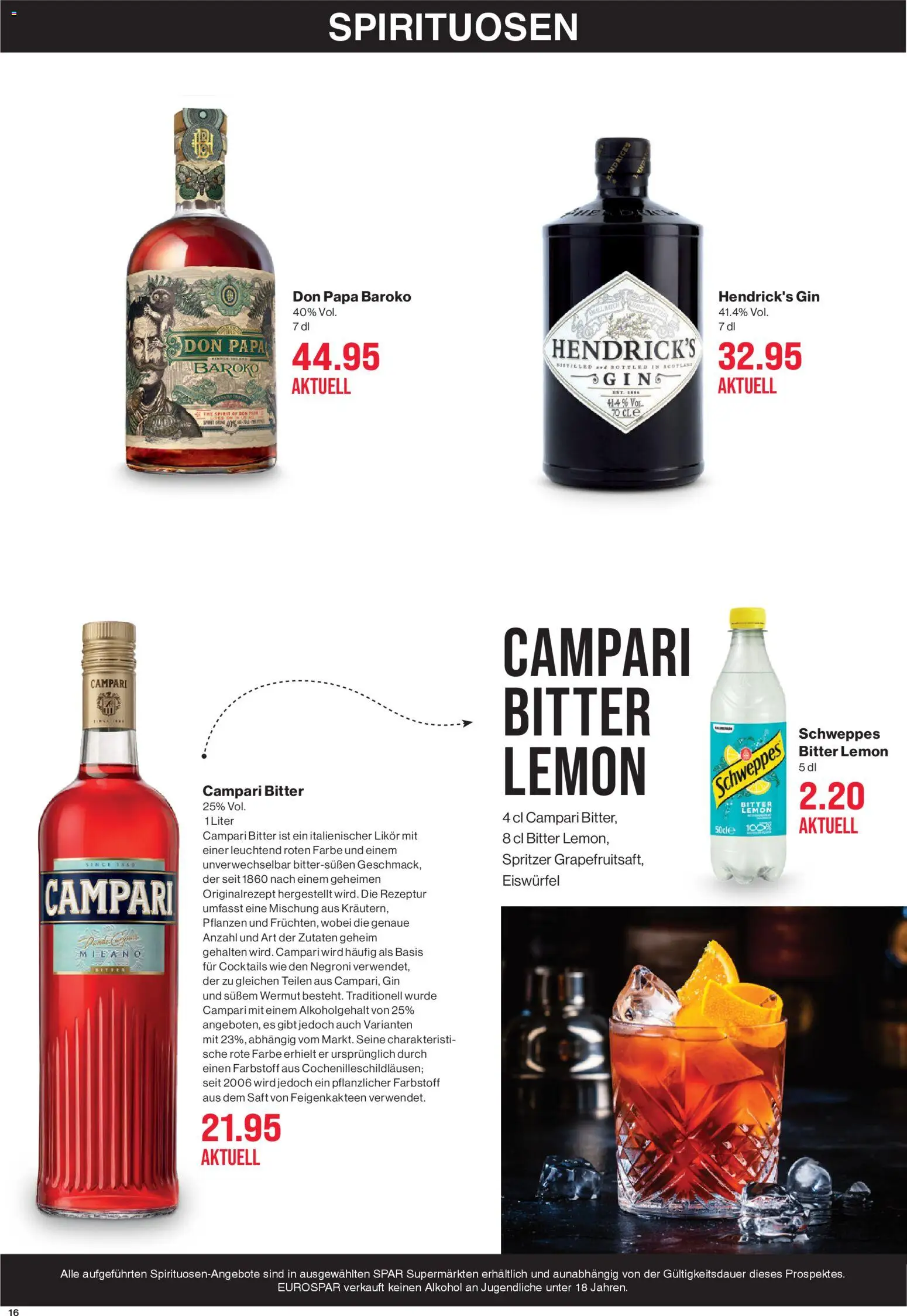 SPAR - Black Friday – gültig ab 27.11.2025 | Seite: 16 | Produkte: Likör, Saft, Gin, Hut