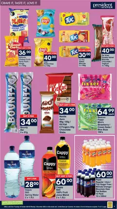 President Hyper specials catalogue – valid from 30.10.2025 | Page: 4 | Products: Juice, Sour cream, Cream, Water