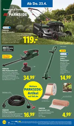 Náhled letáku Lidl Německo leták od 20.04.2026 | Strana: 48 | Produkty: Parkside, Elektro