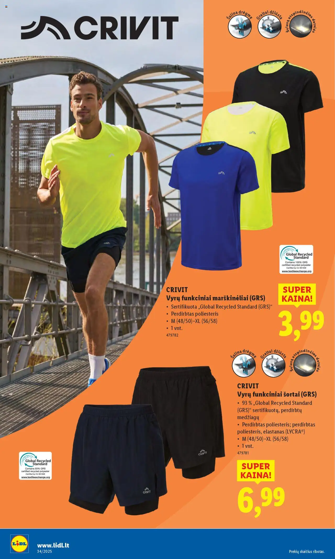 LIDL - Leidinys - Ne maisto prekių pasiūlymai│galioja nuo 18.08.2025 | Puslapis: 14 | Prekių: Marškinėliai, Šortai