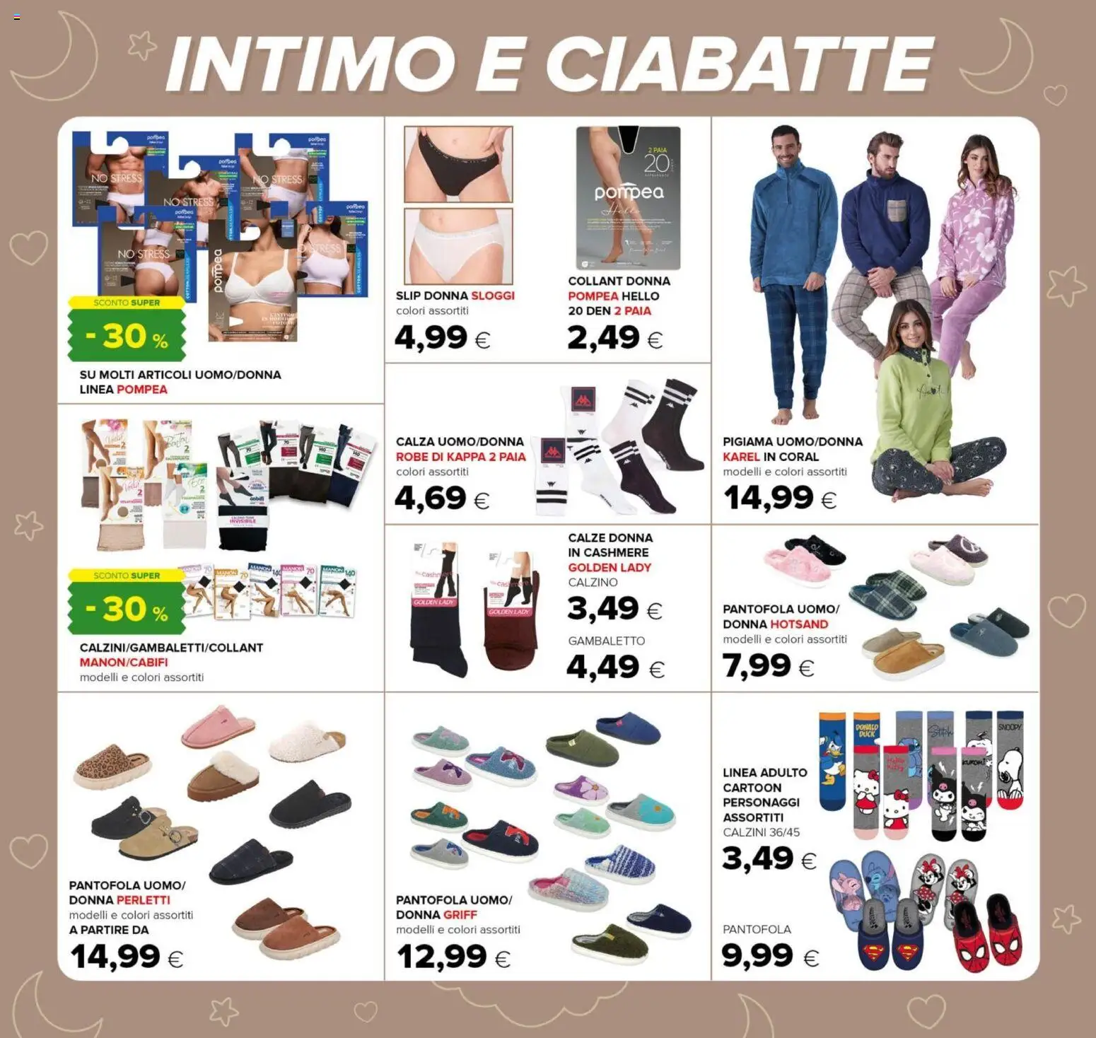 Volantino Oasi del 23.10.2025 | Pagina: 31 | Prodotti: Pigiama, Slip, Ciabatte, Collant