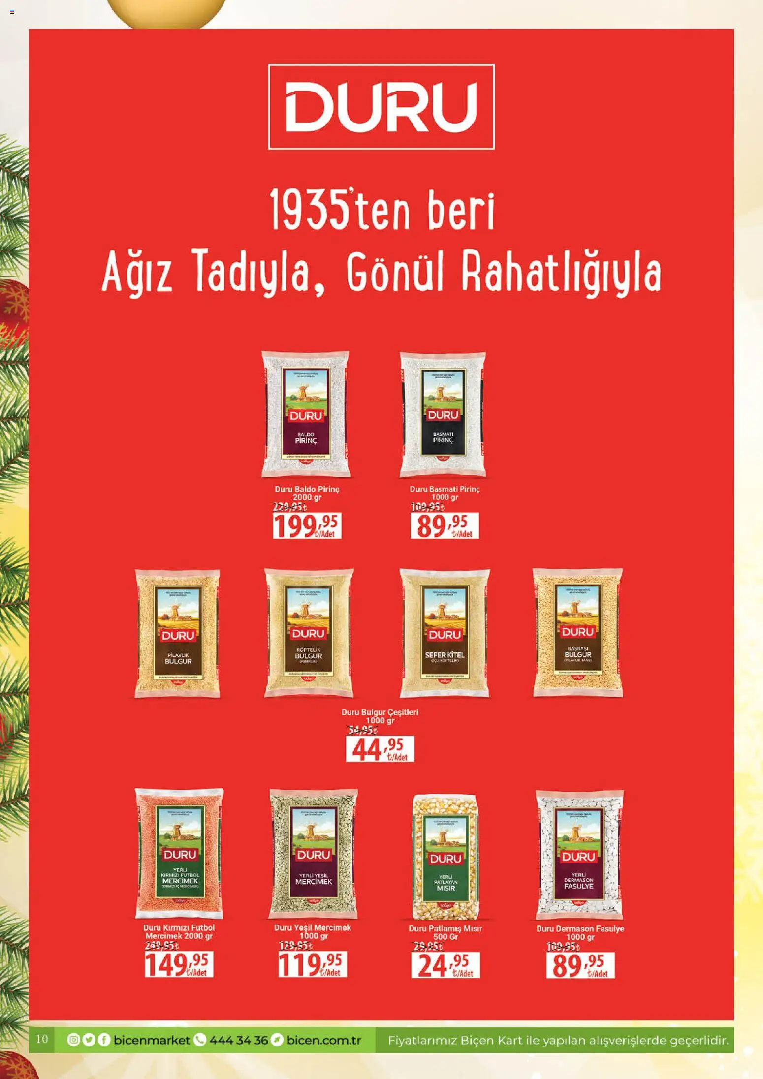 Biçen Market Katalog - 25.12.2025 tarihinden itibaren geçerlidir | Sayfa: 10 | Ürünler: Fasulye, Ravioli, Pirinç, Mısır