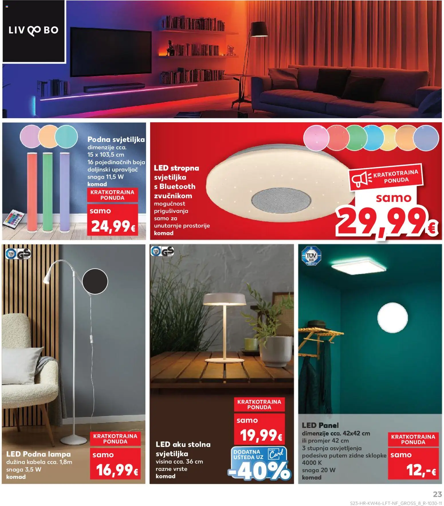 Kaufland katalog | vrijedi od 12.11.2025 | Stranica: 23 | Proizvodi: Svjetiljka