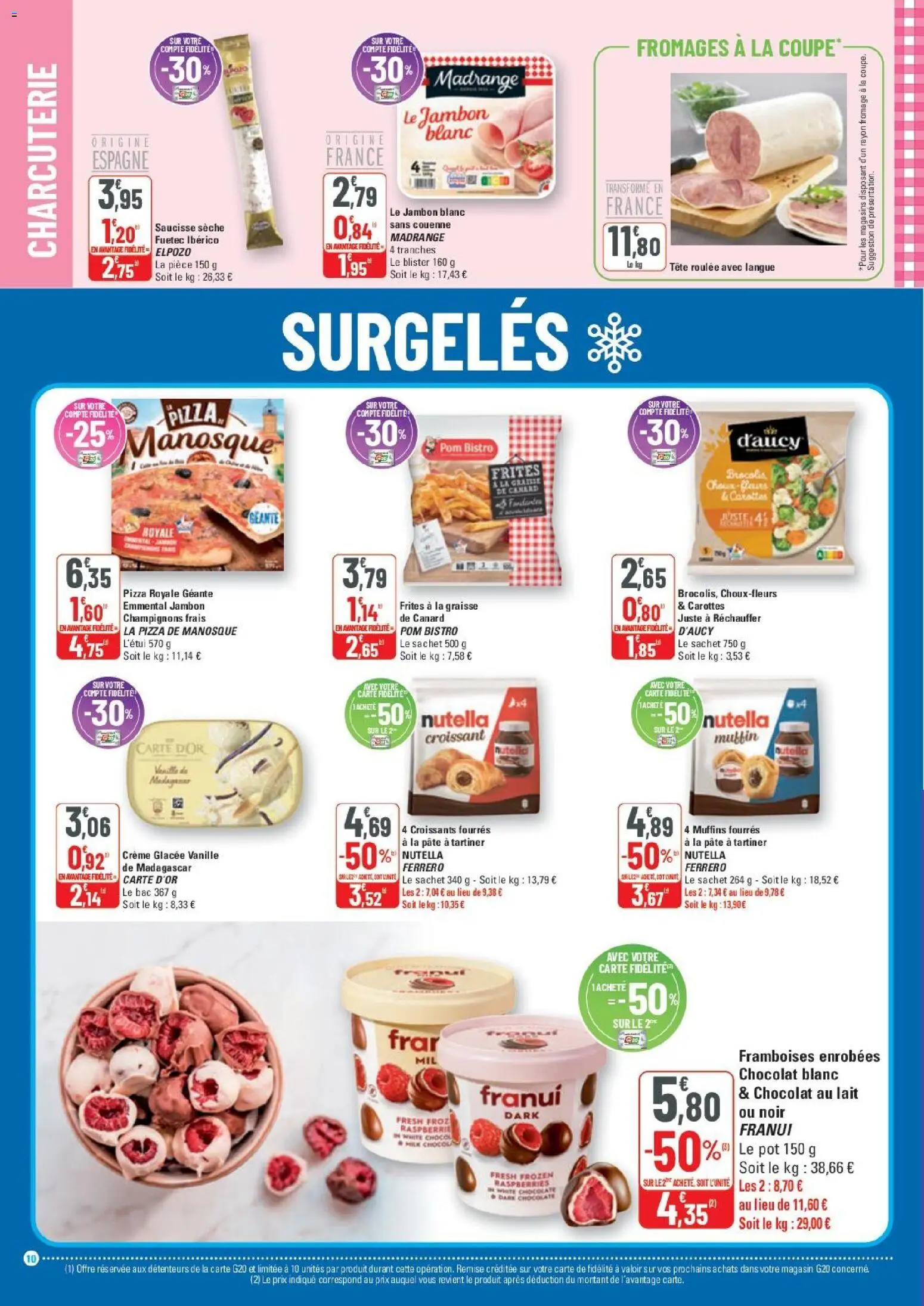 {H1} | Page: 10 | Produits: Nutella, Lait, Chocolat, Crème