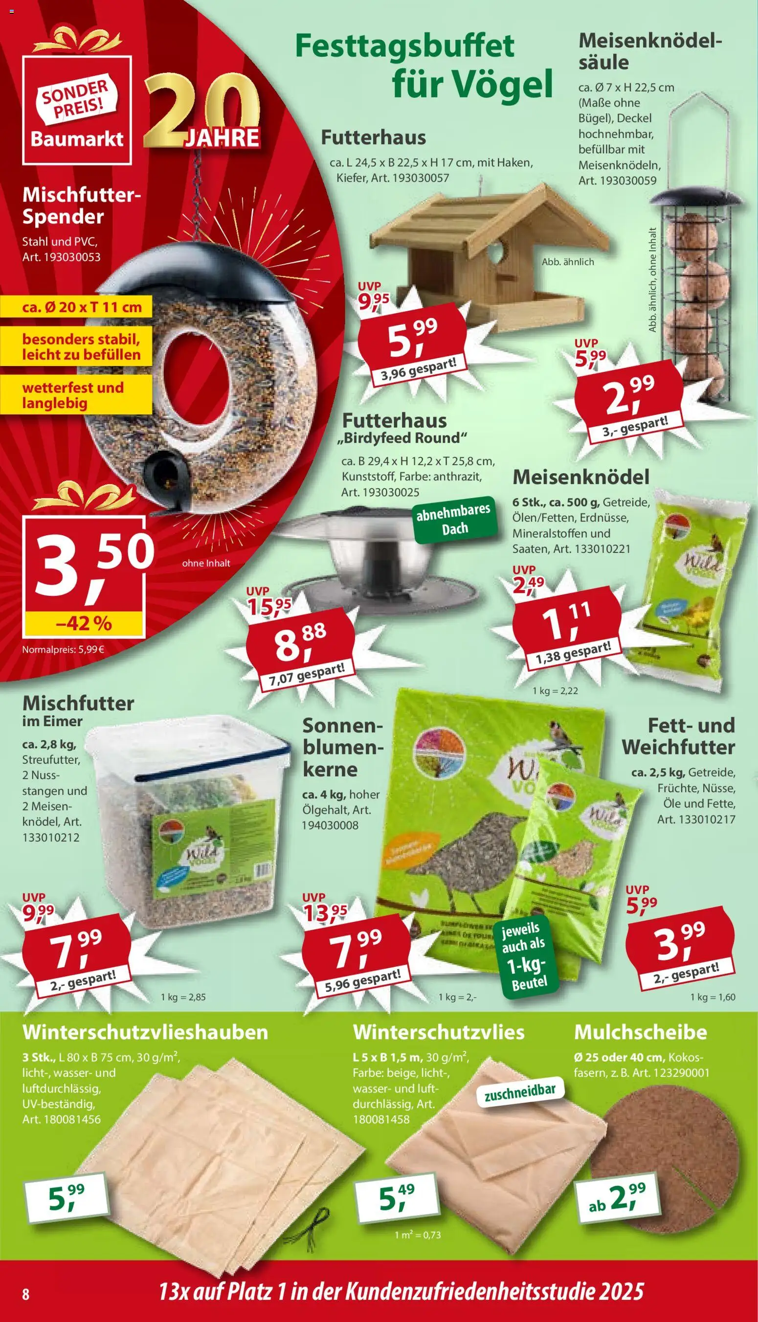 Sonderpreis Baumarkt Prospekt 	 – gültig ab 29.11.2025 | Seite: 8 | Produkte: Blumen, Wasser