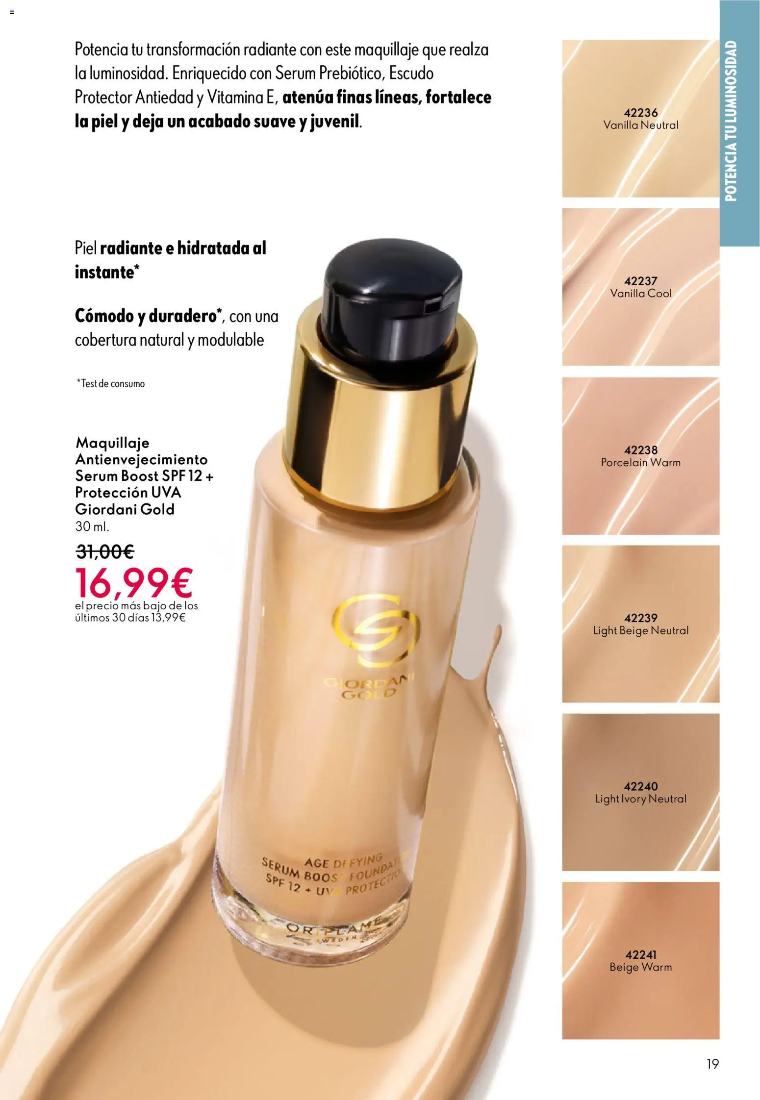 Oriflame - Catálogo Campaña 1 │ válido desde el 31.12.2025 | Página: 19 | Productos: Maquillaje, Sérum