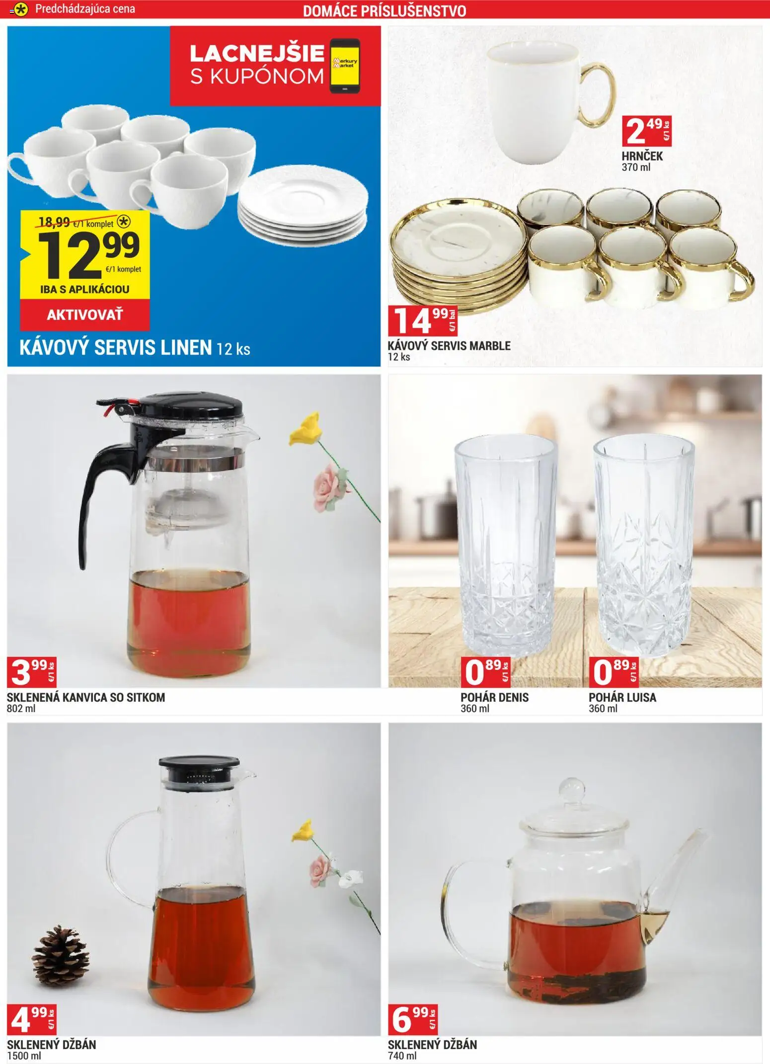 Nové Merkury Market akcie – leták je platný od 01.11.2025 | Strana: 7 | Produkty: Kanvica