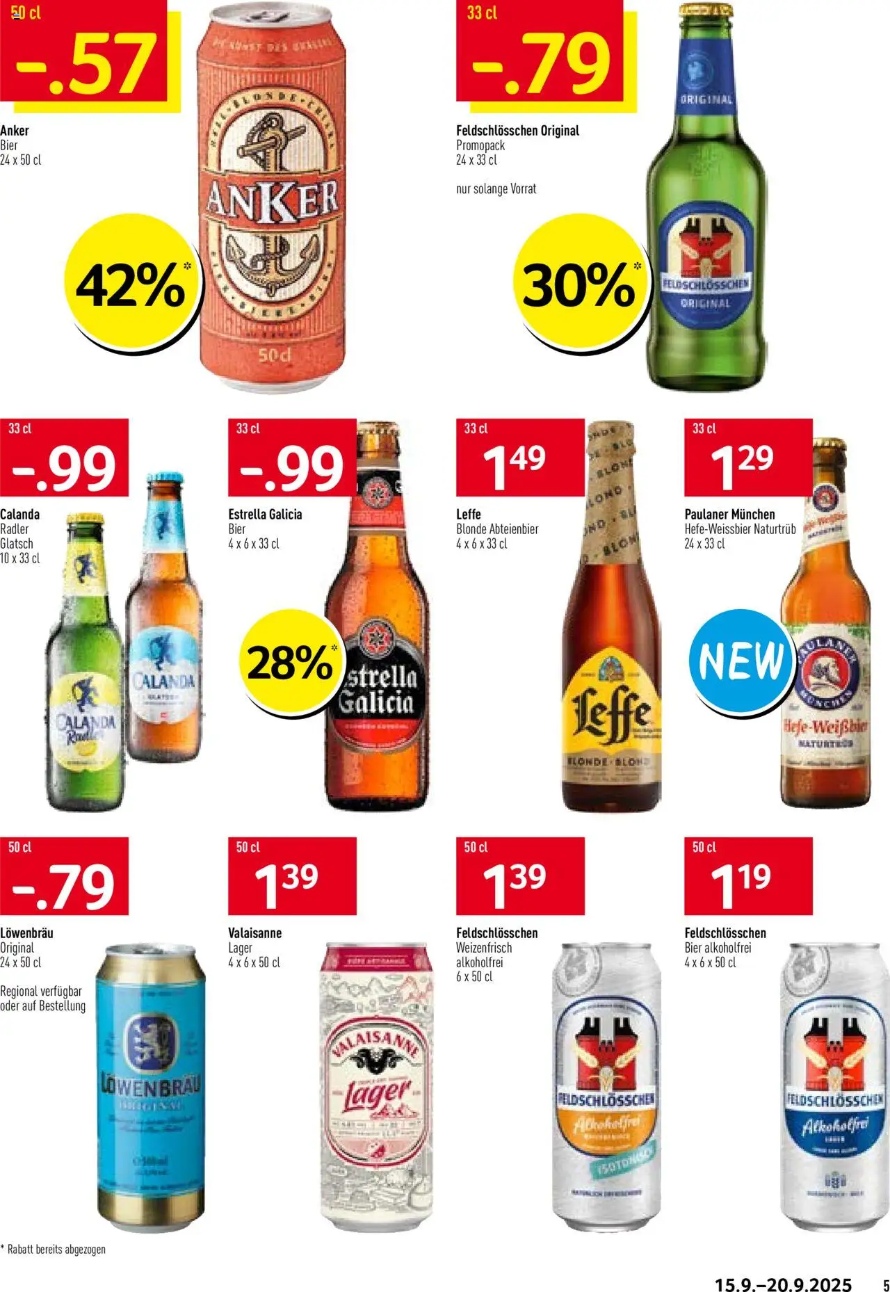 Prodega Aktionen Biergarten – gültig ab 15.09.2025 | Seite: 5 | Produkte: Bier